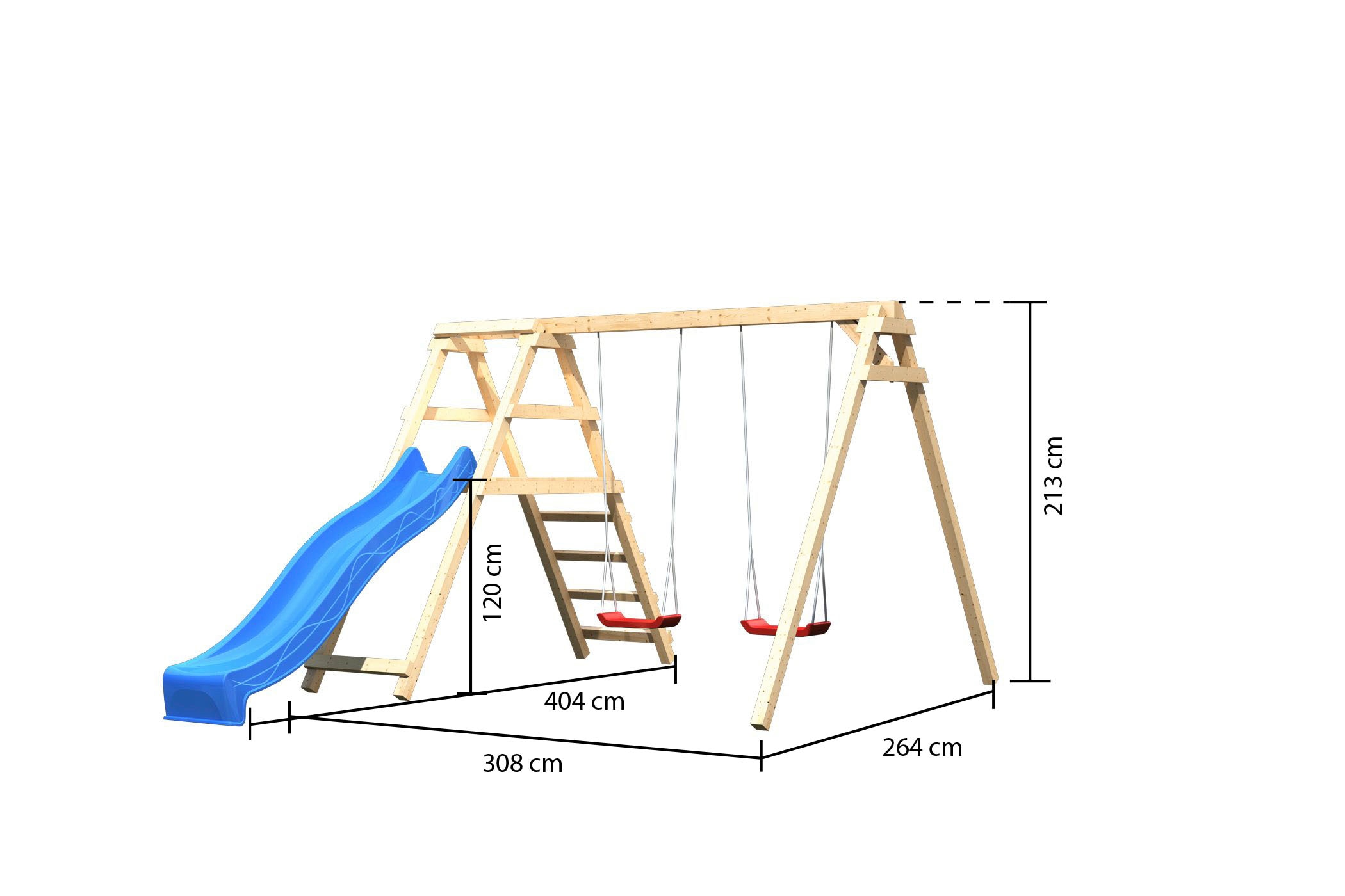 KONIFERA Doppelschaukel »Felix«, BxTxH: 308x264x213 cm