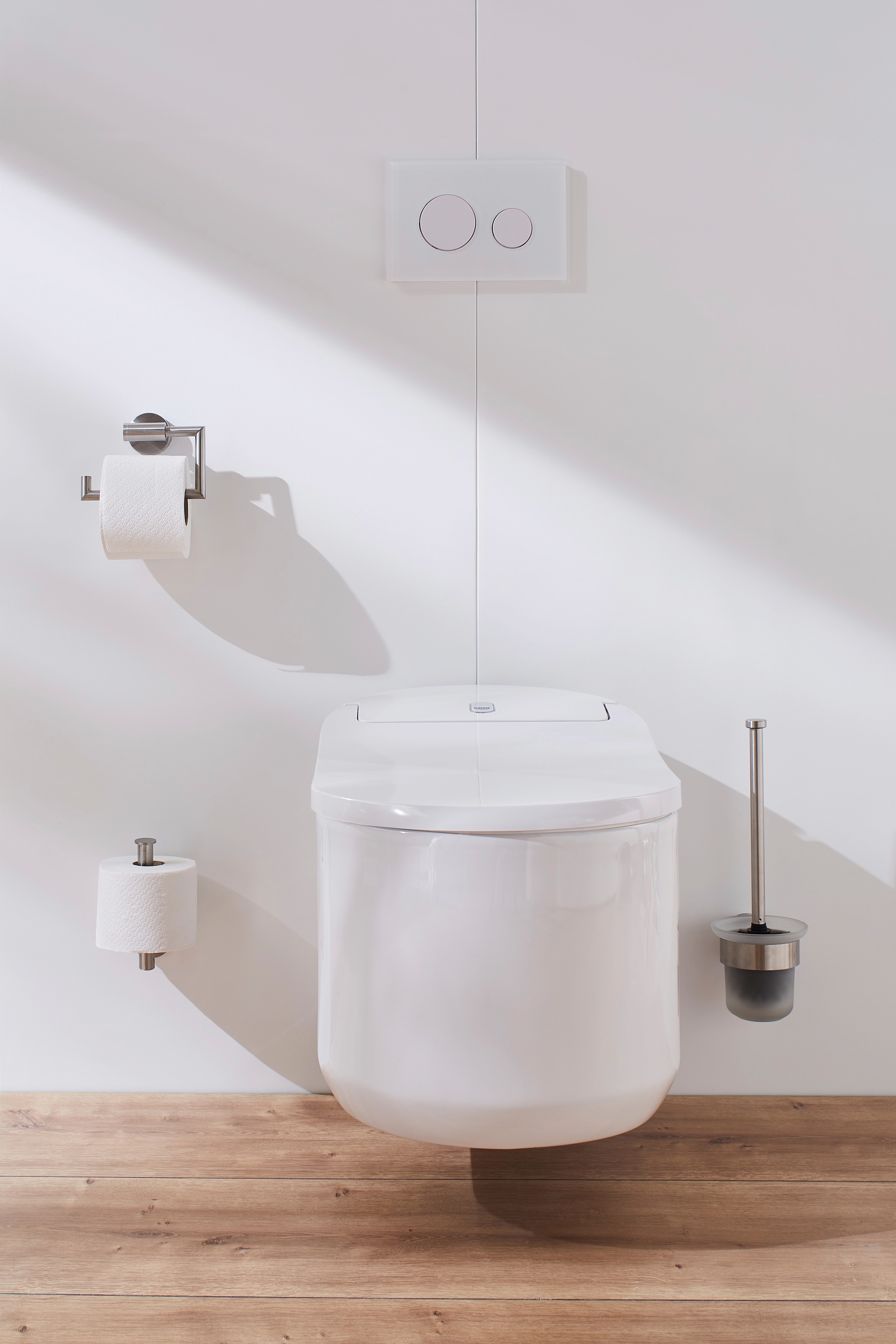 Kleine Wolke WC-Garnitur online kaufen aus Glas/Edelstahl Aluminium-Glas, »Allegra«