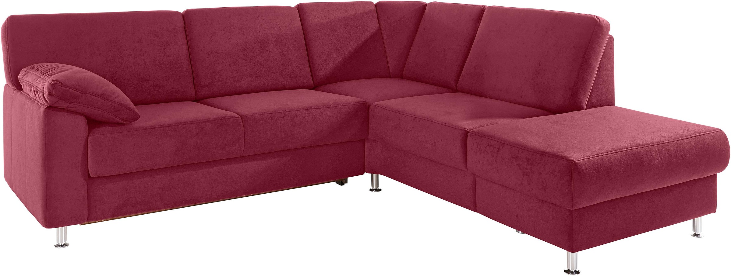 sit&more Ecksofa »Belfort L-Form«, wahlweise mit Vorziehsitz und Bettkasten