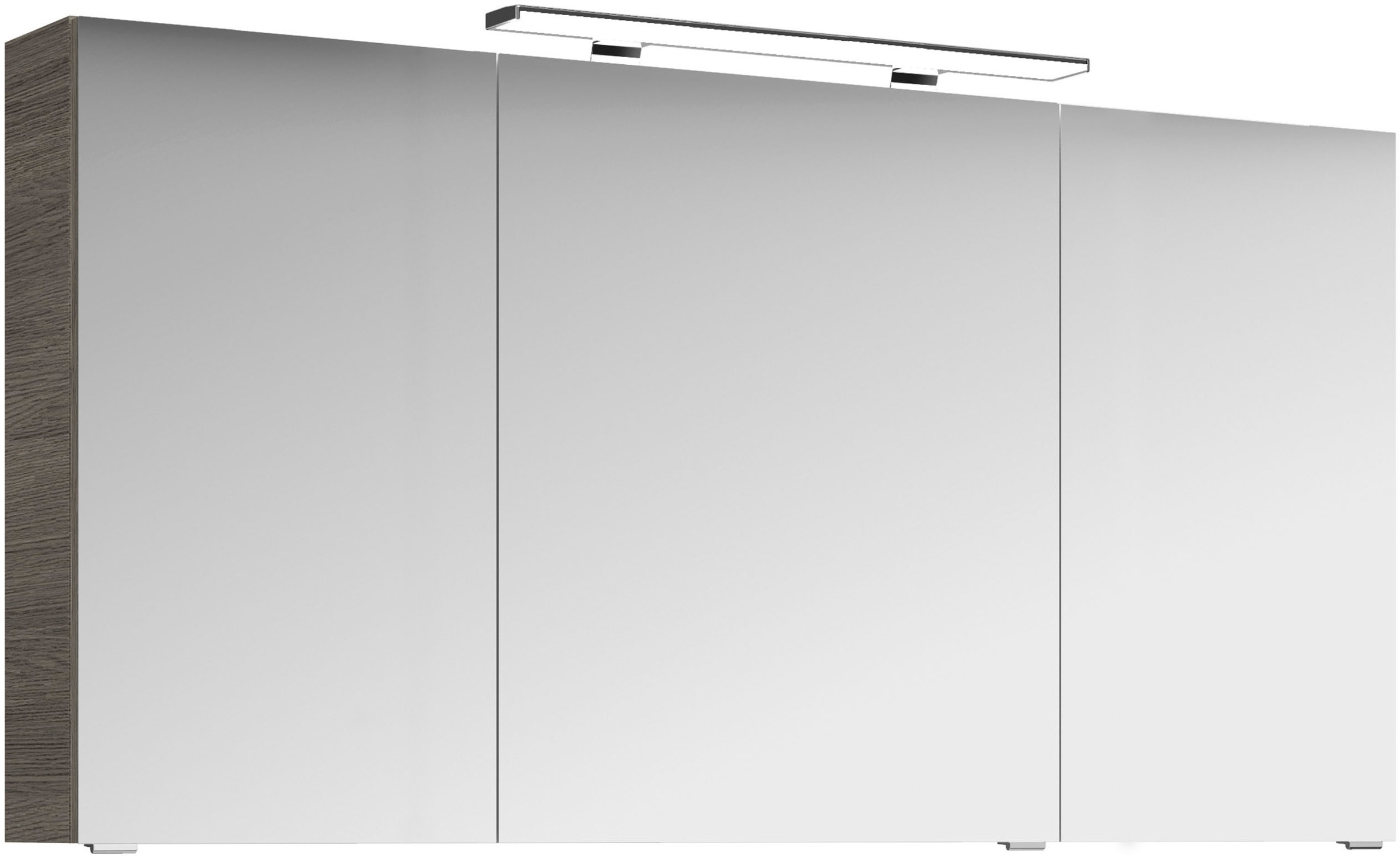 Saphir Badmöbel-Set »Serie 4010 2-teilig Keramik-Waschtisch mit LED-Spiegelschrank«, (Set), Badezimmer Set 144 cm breit, inkl. Türdämpfer, 5 Türen, 2 Schubladen