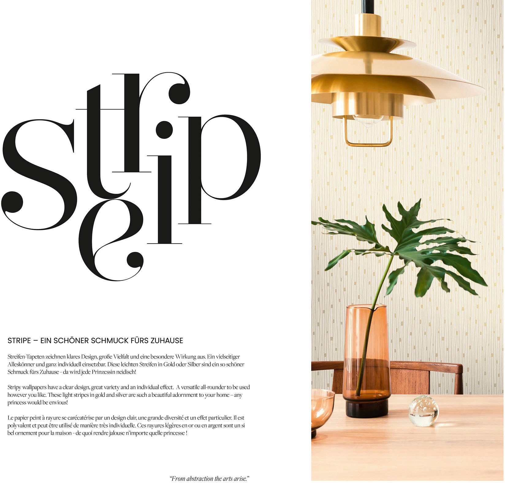 A.S. Création Vliestapete »THE BOS Streifentapete«, leicht glänzend-gemustert-abstrakt, Grafisch Tapeten Wohnzimmer Schlafzimmer Küche Flur Design Wandtapete