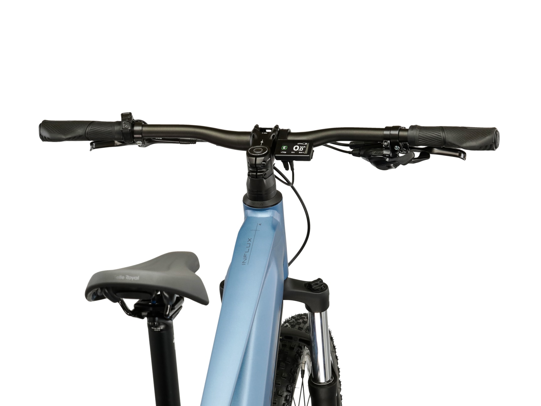 Kross »Damen Influx Hybrid 1.0 20Ah/720Wh 29 Zoll blau 9 Gänge 2026« 9 Gang Shimano CUES U4000 Schaltwerk Kettenschaltung Mittelmotor 250 W