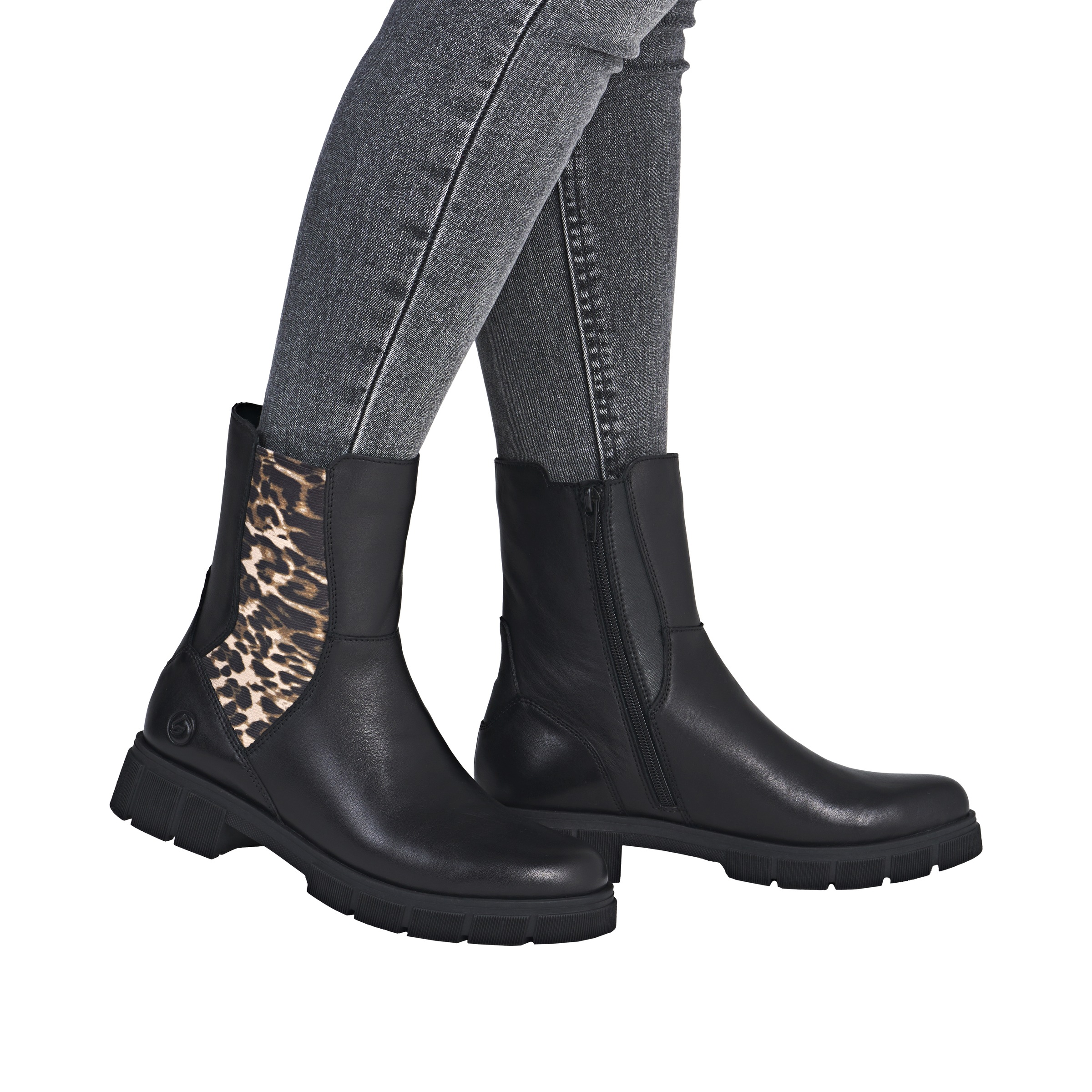 Remonte Chelseaboots »Elisabeth Hurley-Collection«, Boots, Stiefelette, Profilsohle und Innenreißverschluss