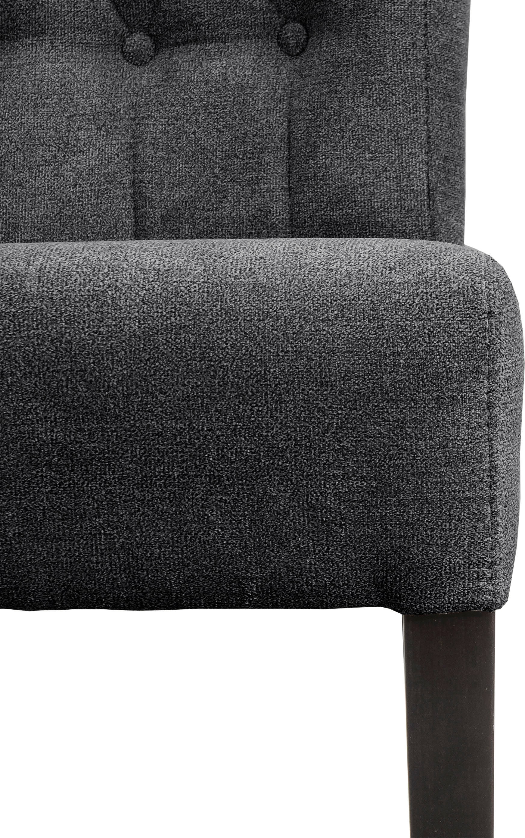 Home affaire Esszimmerstuhl »Queen BESTSELLER«, (Set), 2 St., Feinstruktur, Polsterstuhl mit Knopfheftung, 2er, 4er oder 6er Set