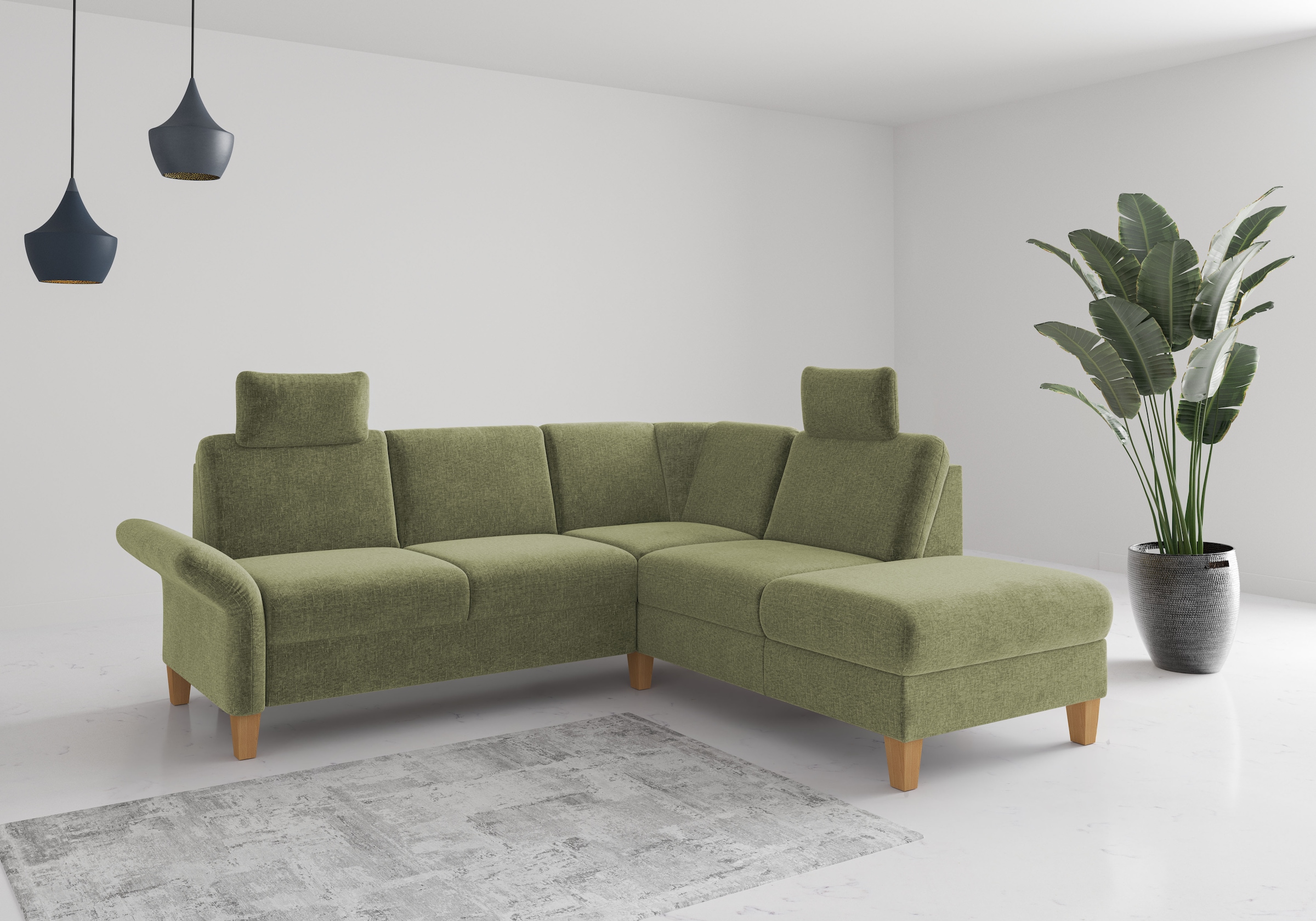Home affaire Ecksofa »Rochelle, L-Form«, wahlweise mit Armteilverstellung, günstig online kaufen