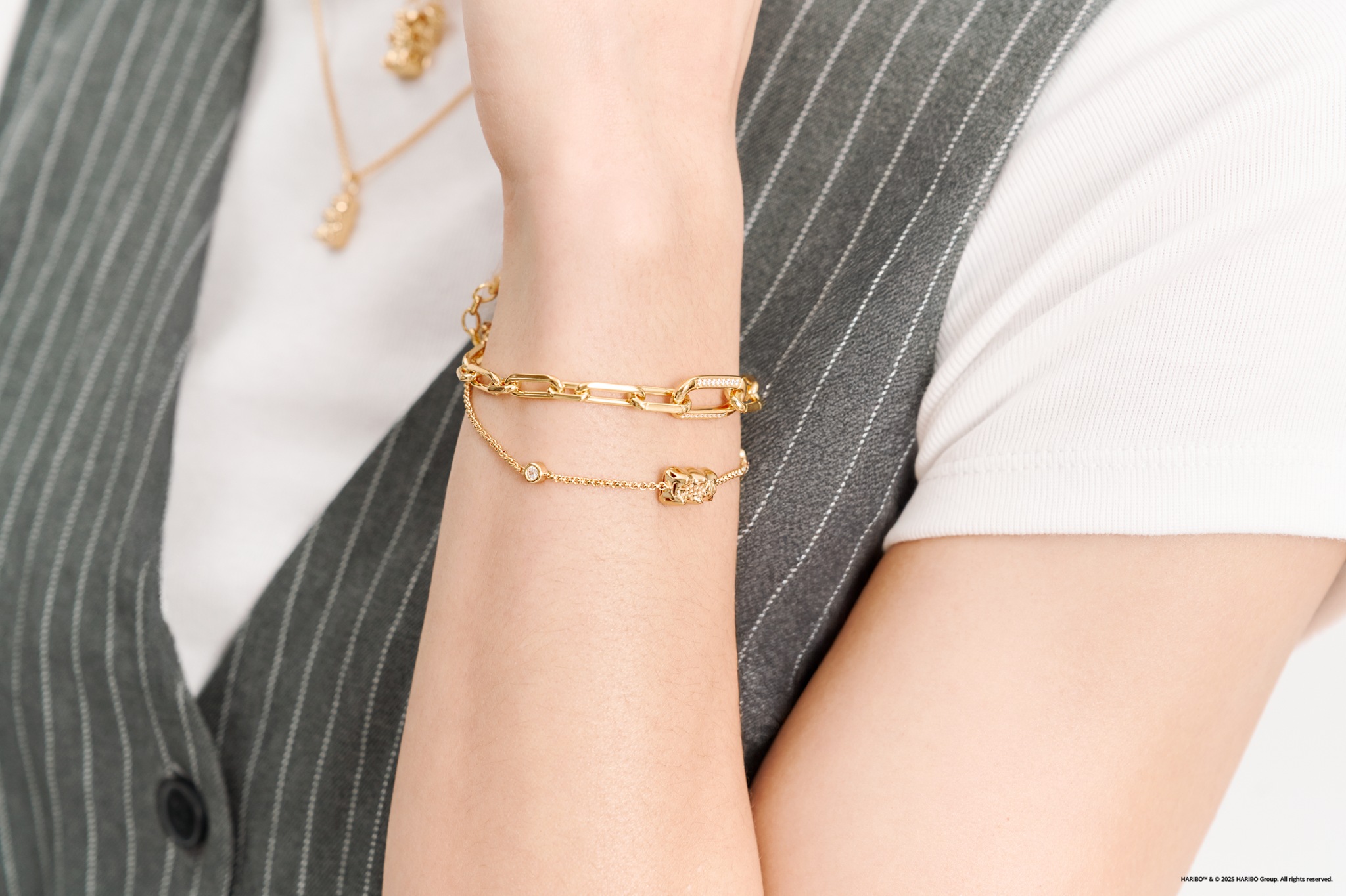 THOMAS SABO Armband »THOMAS SABO x HARIBO: Armband mit Goldbär«, mit Zirkonia (synth.)