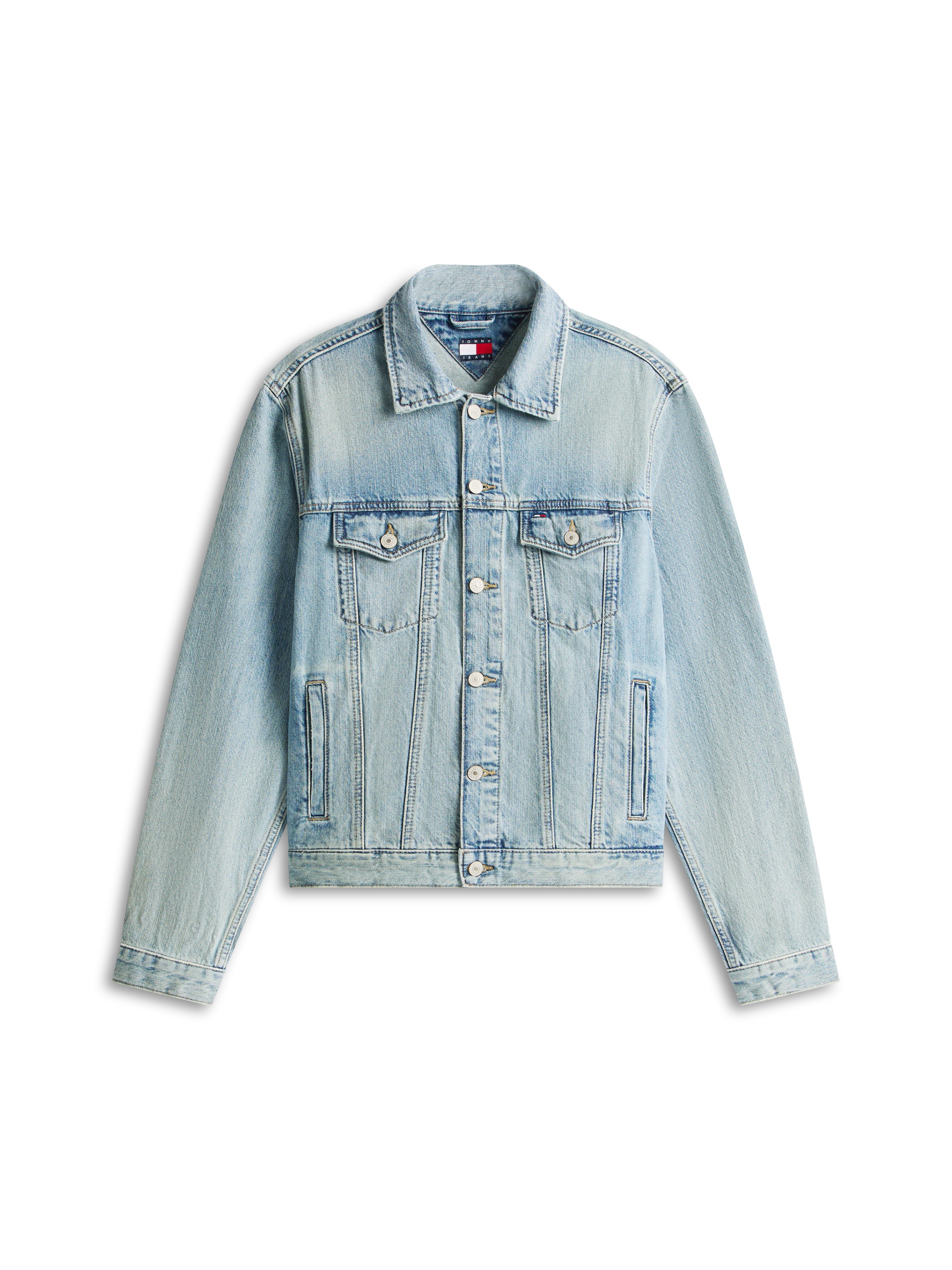 Tommy Jeans Jeansjacke »RYAN REGULAR TRUCKER« ohne Kapuze Regular fit mit Taschen