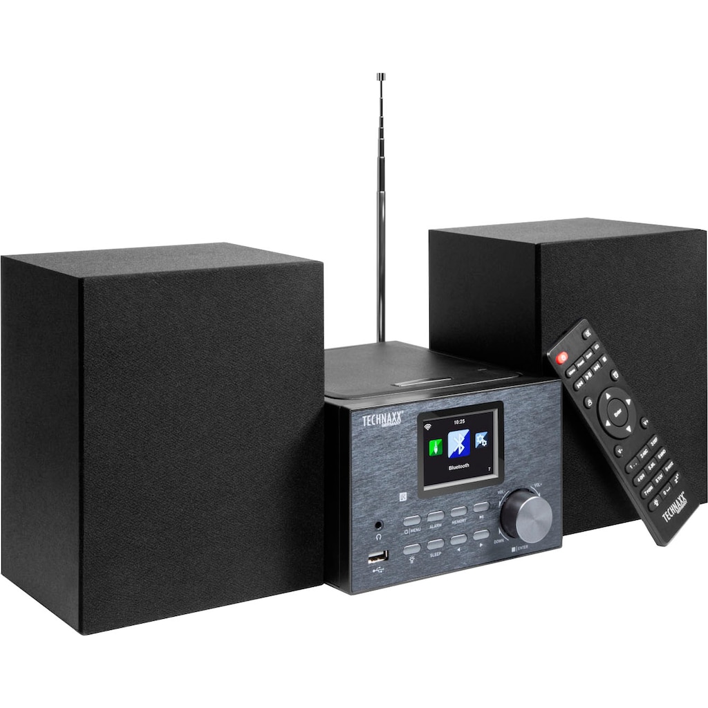 Technaxx Stereoanlage »TX-178 Internet-«, (Bluetooth-WLAN Digitalradio (DAB+)-FM-Tuner-Internetradio 20 W)