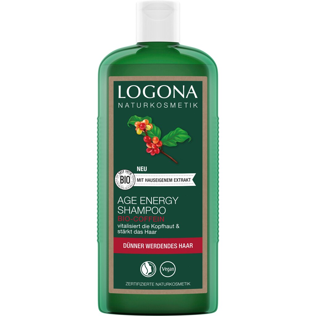 LOGONA Haarshampoo »Logona Age Energy Shampoo Bio-Coffein«