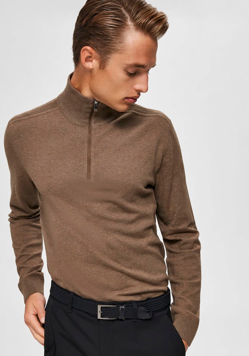 SELECTED HOMME Strickpullover »SLHBERG NOOS« CARDIGAN ZIP kaufen HALF