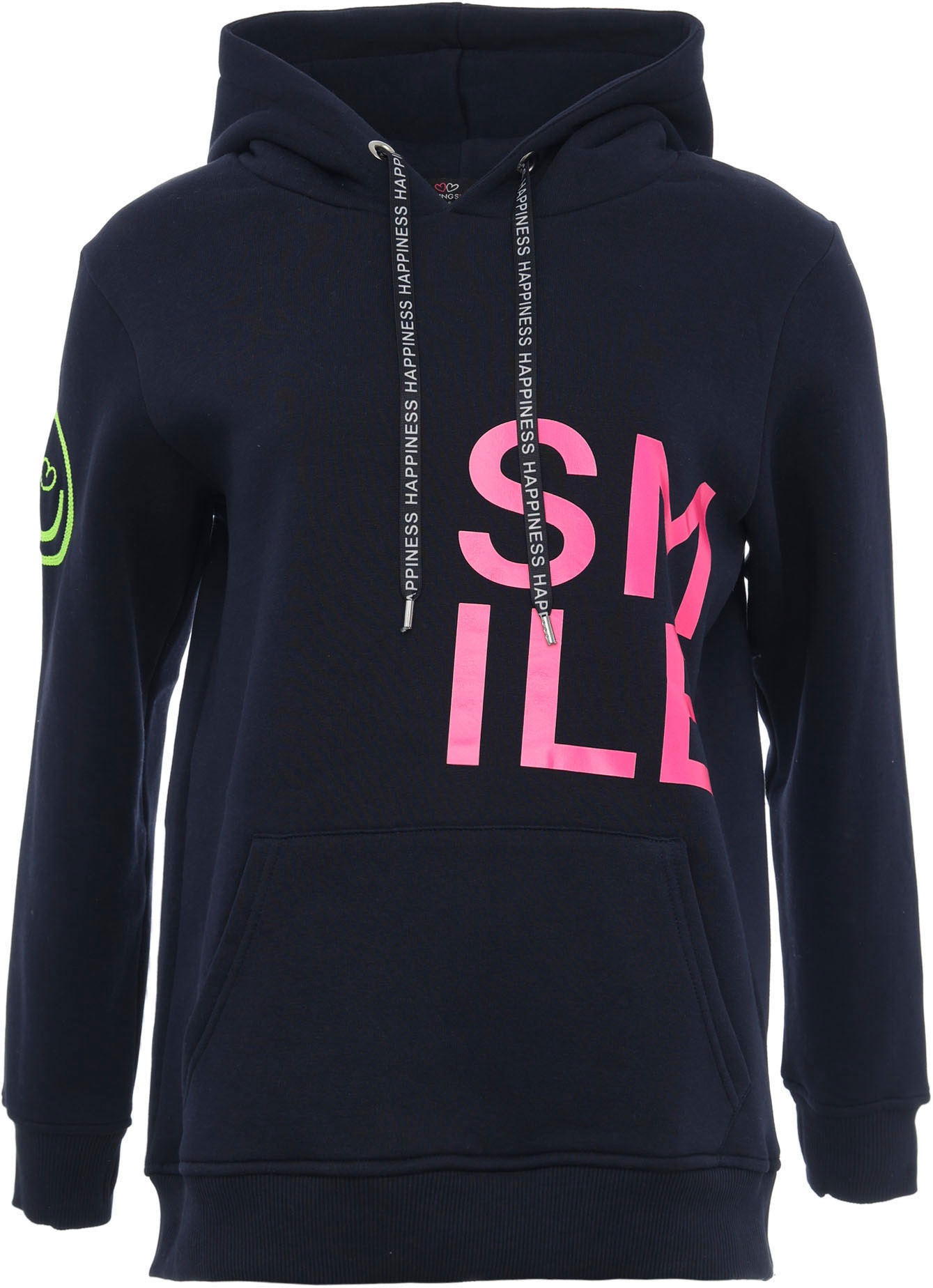 Zwillingsherz Kapuzensweatshirt, Stickerei am Ärmel kaufen