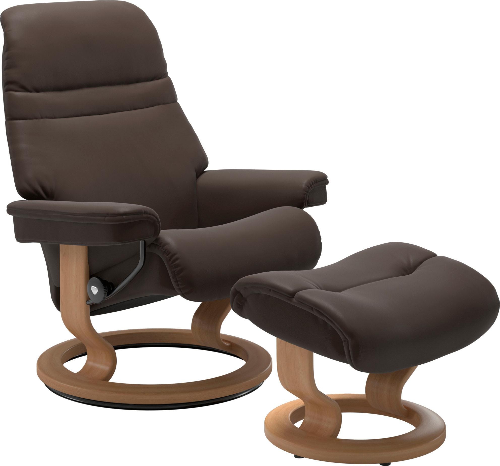 Stressless® Relaxsessel »Sunrise« Relaxsessel mit Hocker, mit Classic Base, günstig online kaufen