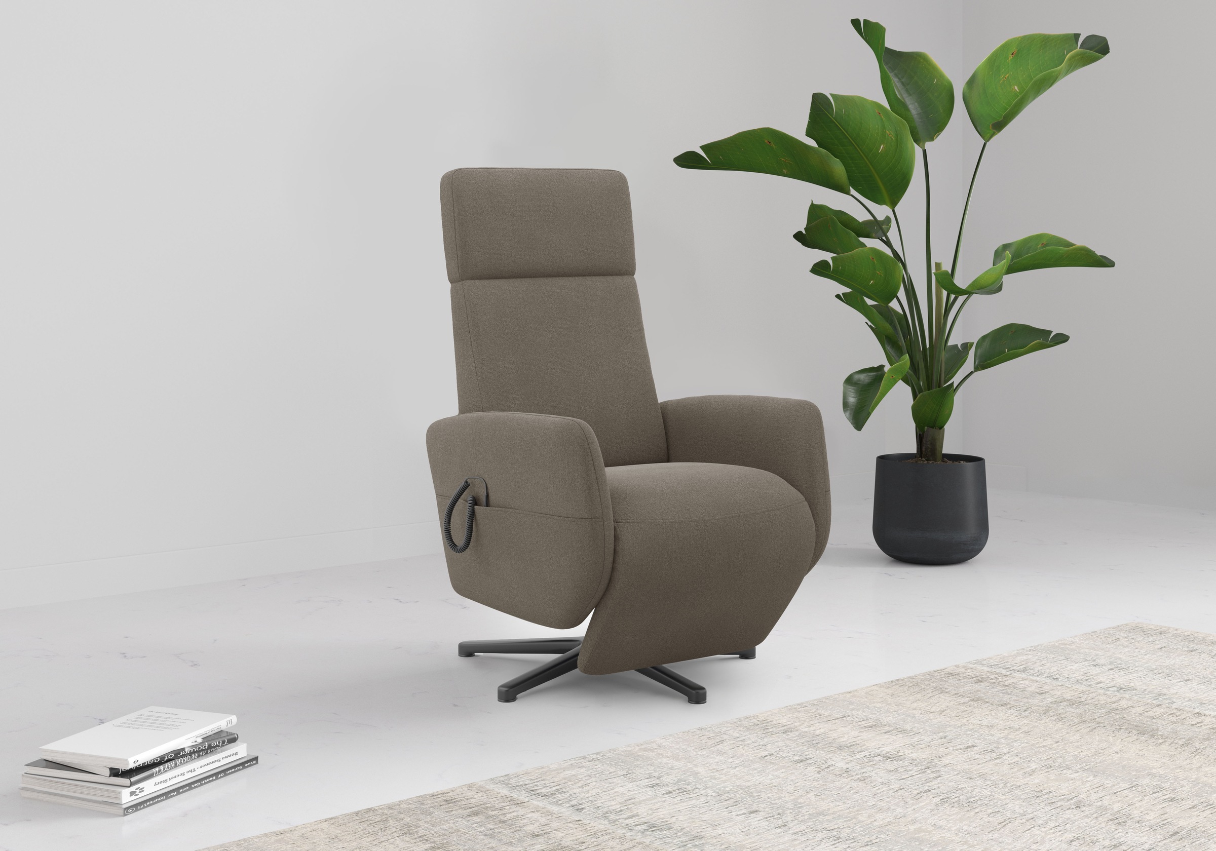 Home affaire TV-Sessel »Rochelle, inkl. Kopfteilverstellung & 360° Drehfunk günstig online kaufen