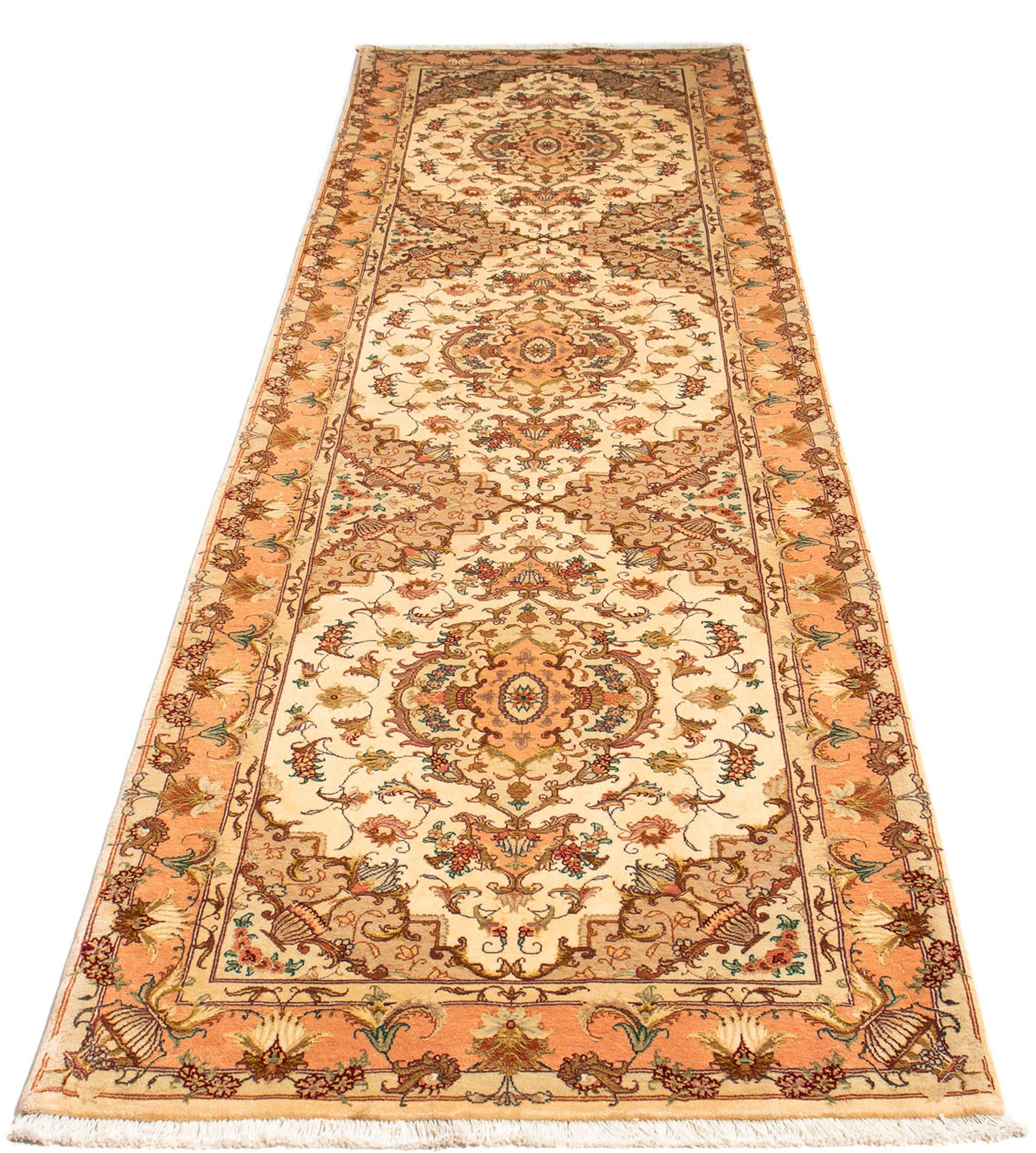 morgenland Orientteppich »Perser - Täbriz - Royal - 314 x 87 cm - hellbraun günstig online kaufen