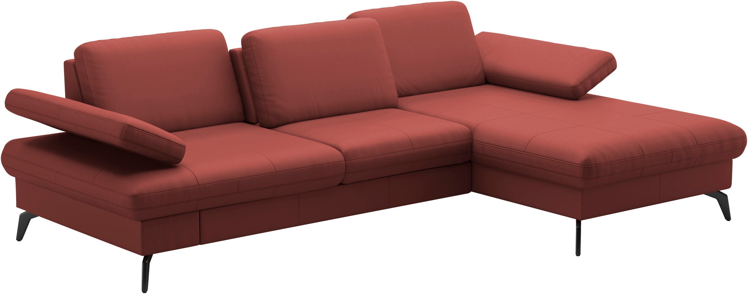 sit&more Ecksofa »Morris L-Form, inkl. Sitztiefenverstellung«, wahlweise mit Armteilverstellung, Bettfunktion & Bettkasten