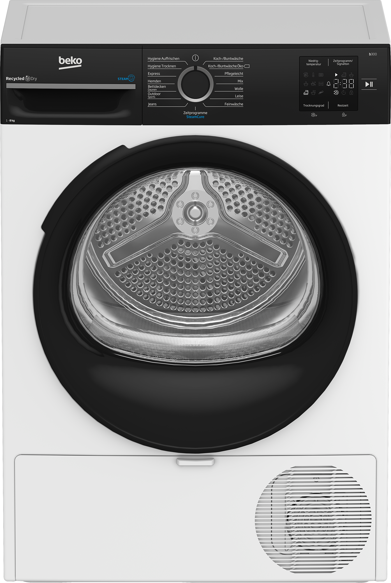 BEKO Kondenstrockner »BM3T38240W«, 8 kg, mit Wärmepumpentechnologie