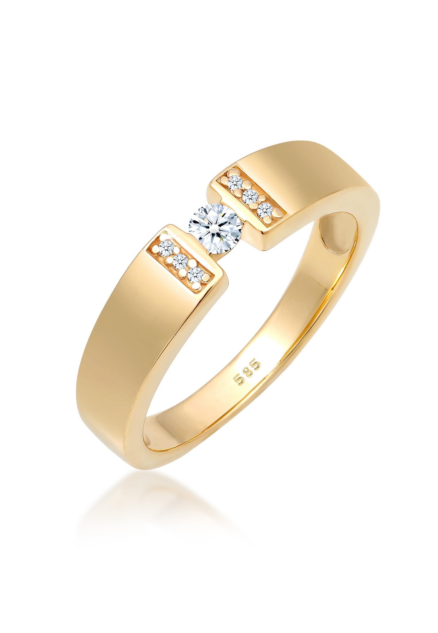 Verlobungsring »Verlobung Diamant 0.14 ct. 585 Gelbgold«