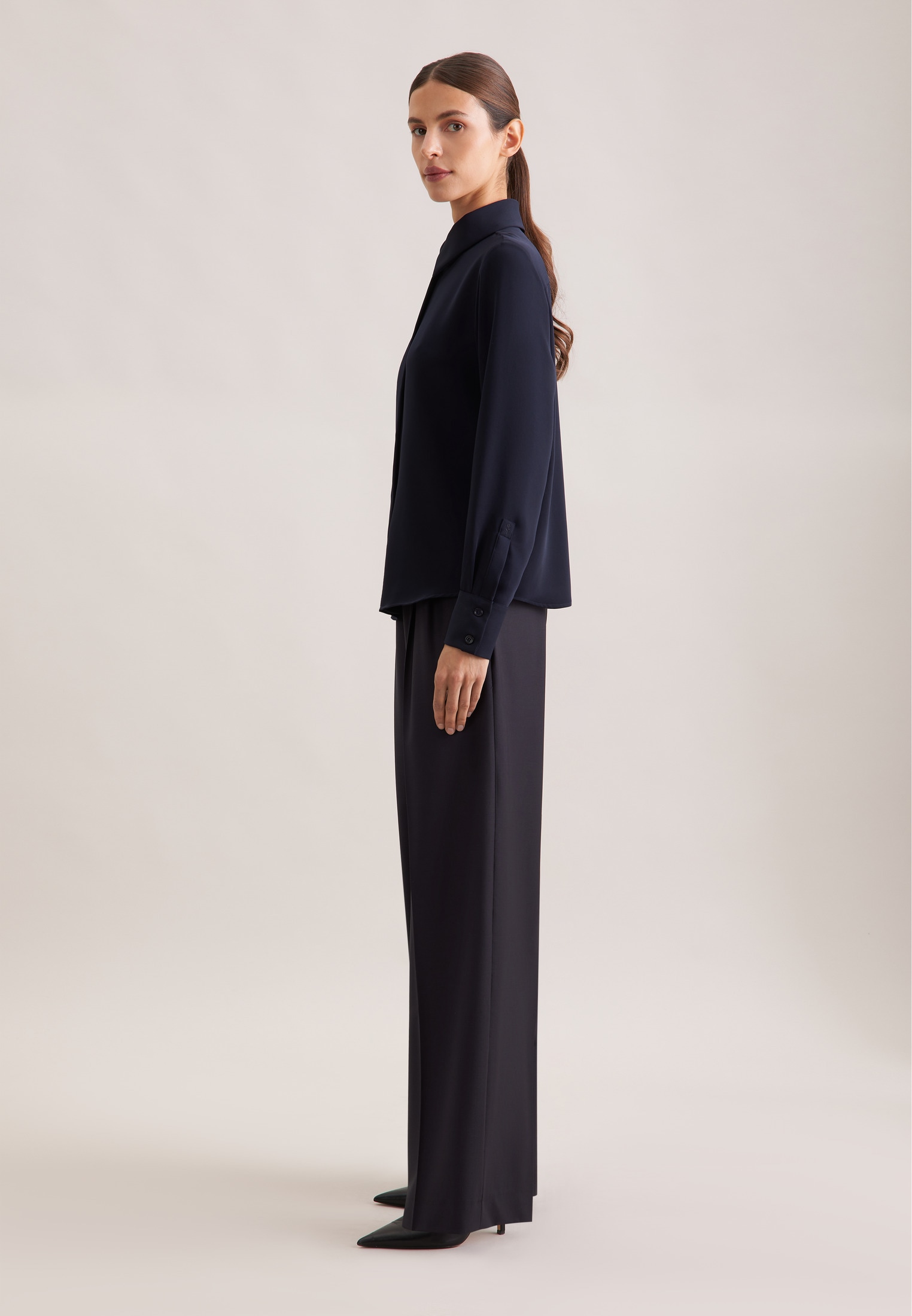 seidensticker Hemdbluse »Schwarze Rose« 1/1 Uni