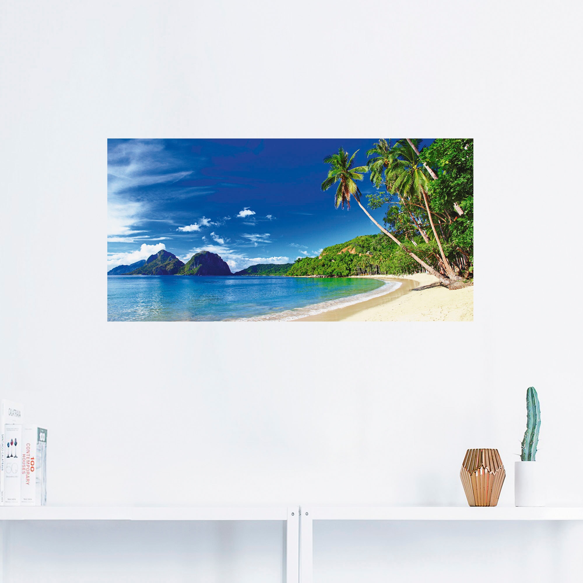 Artland Wandbild »Paradies«, Küste, (1 St.), als Leinwandbild, Poster, Wand günstig online kaufen