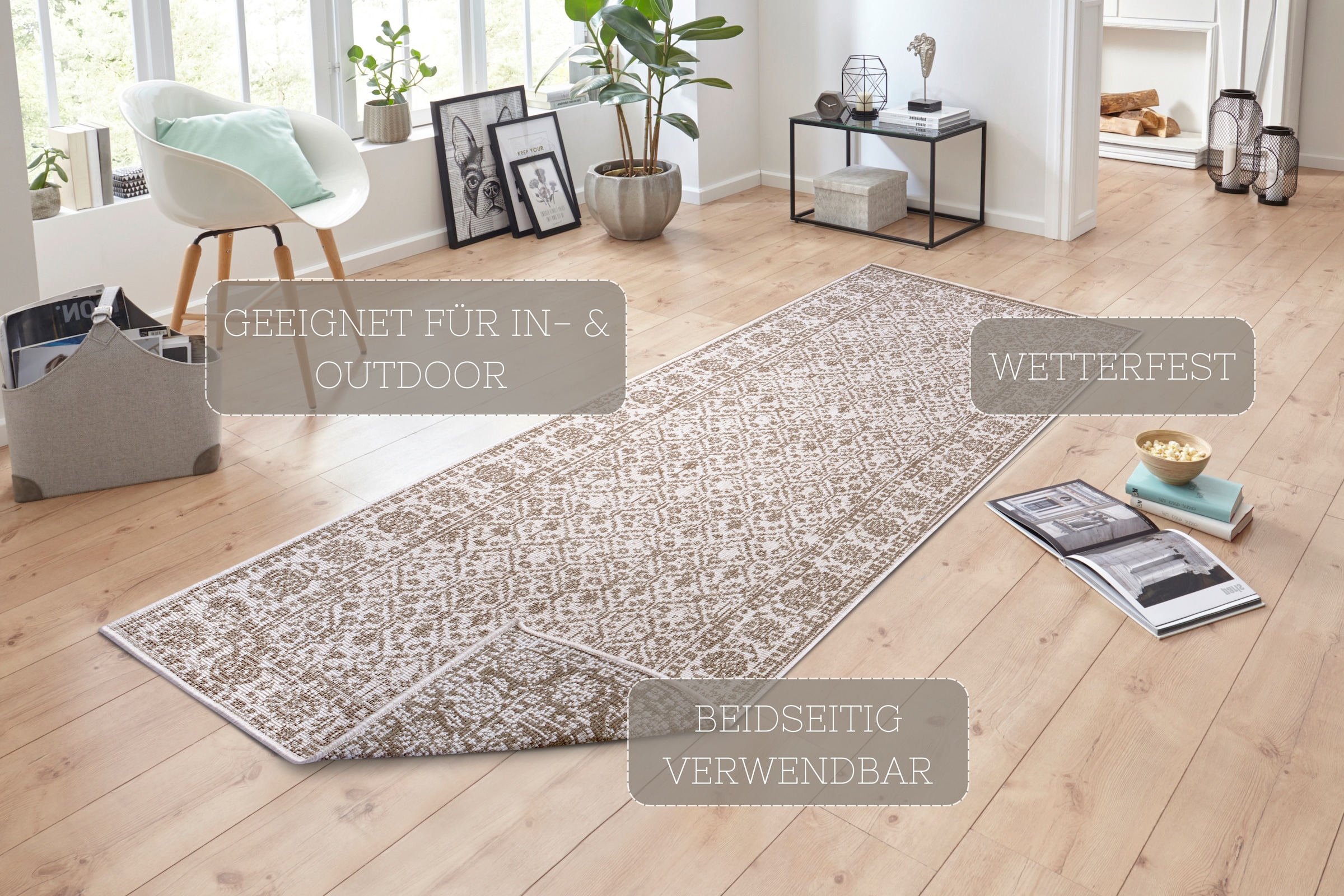 NORTHRUGS Teppich »Curacao«, rechteckig, 5 mm Höhe, In-& Outdoor, Läufer, W günstig online kaufen