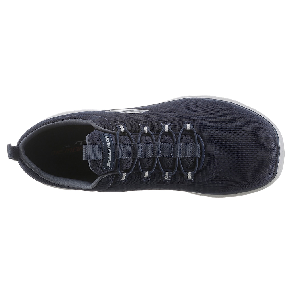 Skechers Slip-On Sneaker »SUMMITS«, Freizeitschuh, Slipper, Komfortschuh mit Gummizug zum Schlupfen