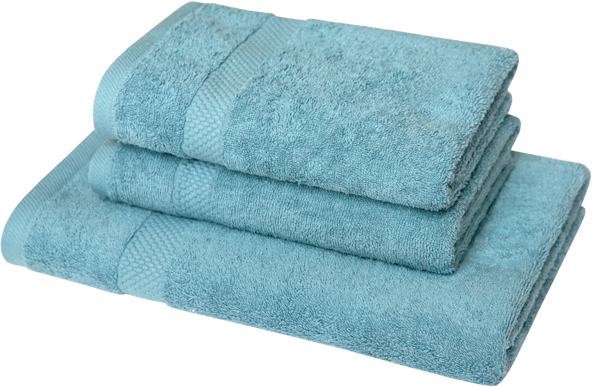 Dyckhoff Handtuch Set »Planet«, Set, 3 tlg., Walkfrottier, 2 Handtücher (50 günstig online kaufen