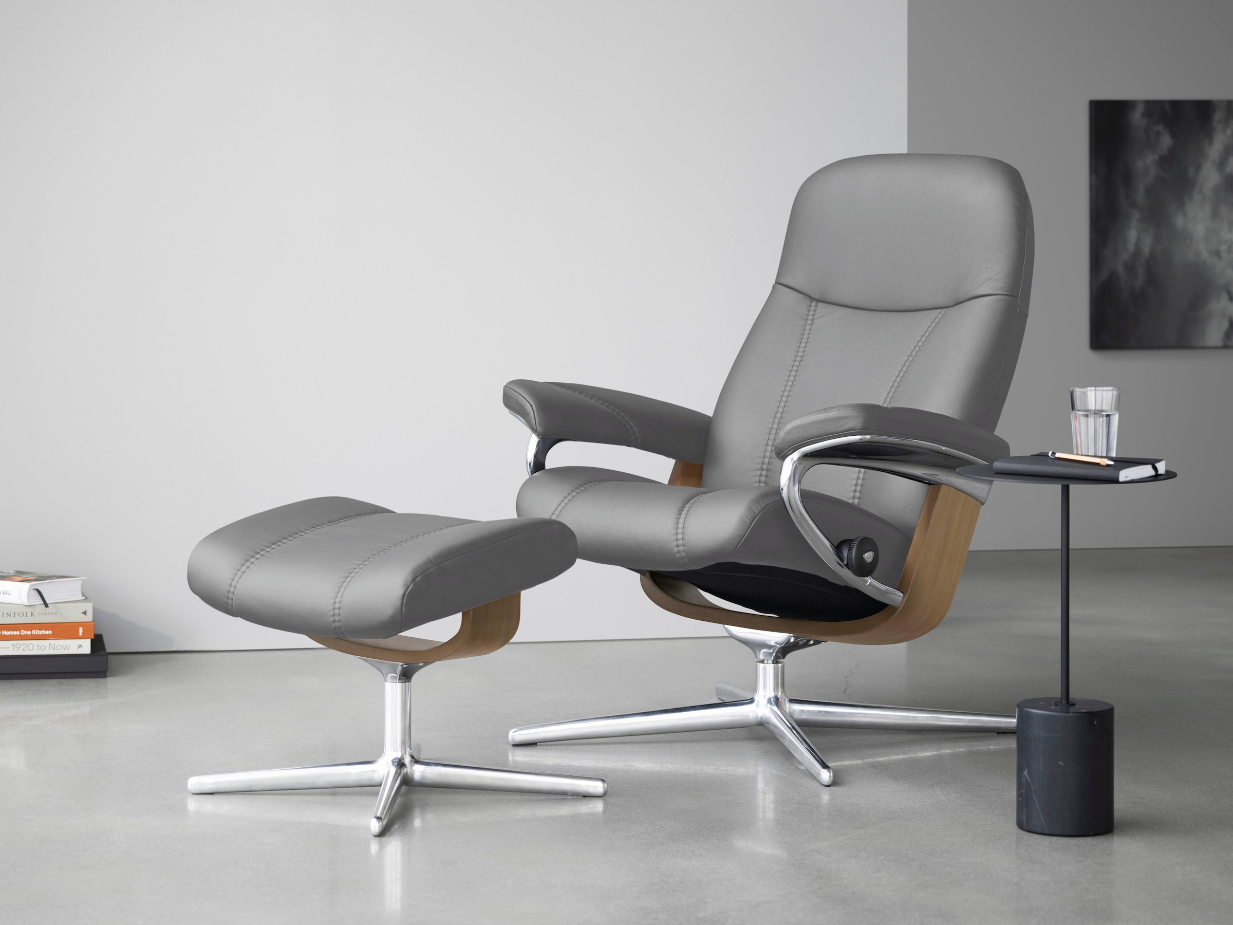 Stressless® Relaxsessel »Consul«, (Set, Relaxsessel mit Hocker), mit Hocker günstig online kaufen