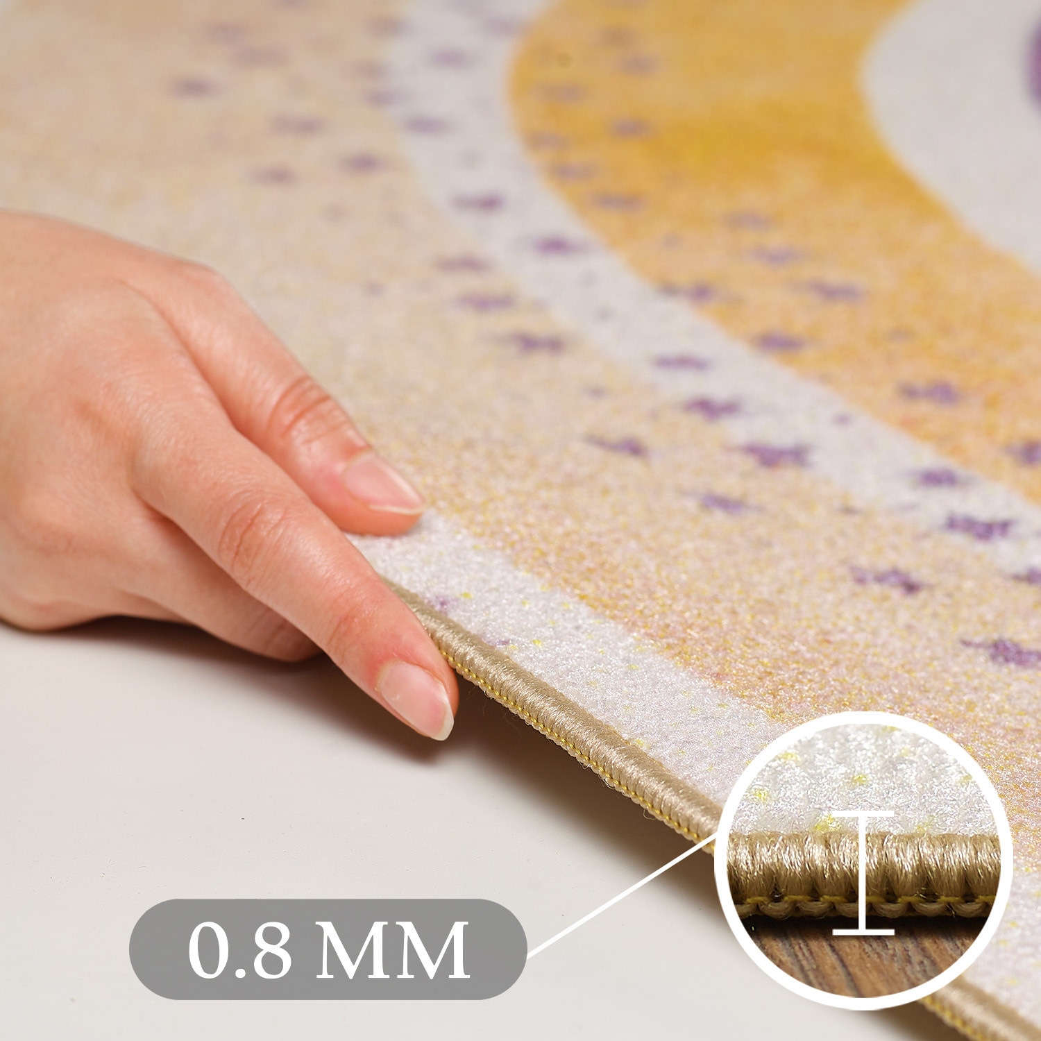 Ayyildiz Teppiche Kinderteppich »PLAY 2018«, rechteckig, 8 mm Höhe, rutschhemmend, bunt Motiv Regenbogen, Kurzflor
