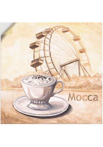 Wandbild »Mocca in Wien«, Kaffee Bilder, (1 St.)