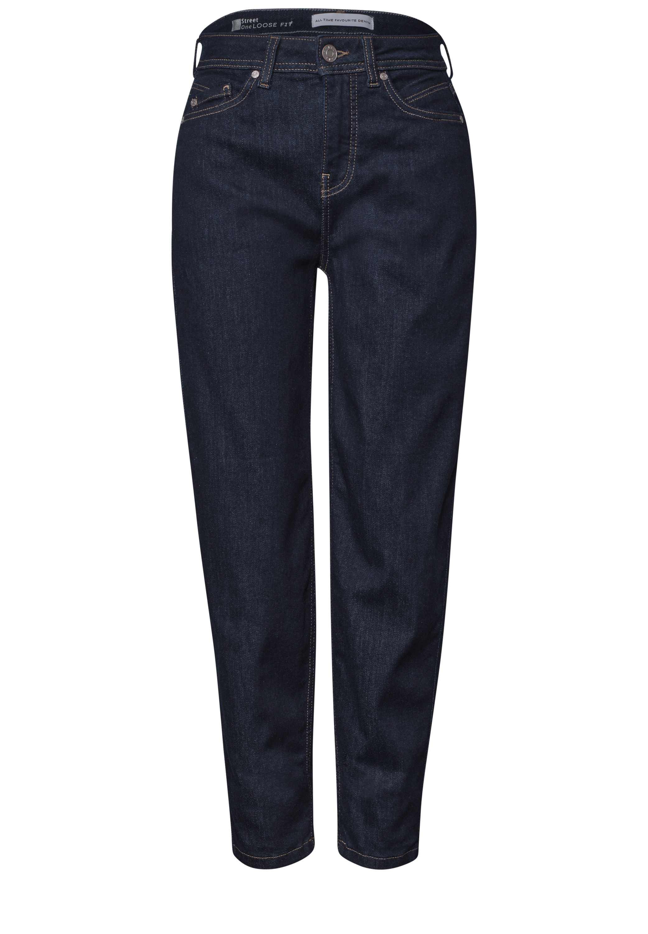 STREET ONE Loose-fit-Jeans »Style Karlie« im Rinsed-Look / Barrel Leg mit Stretch