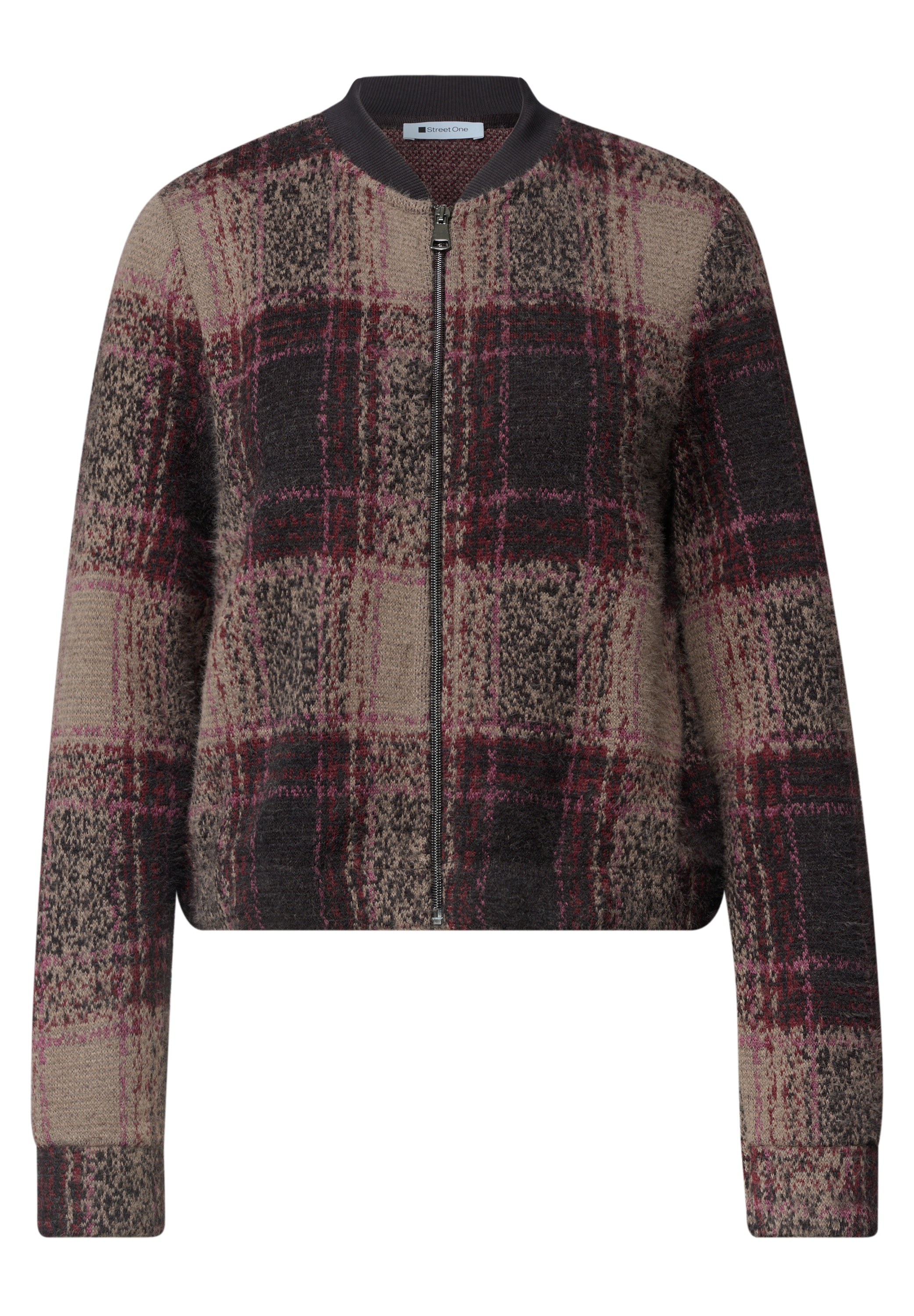 STREET ONE Blouson ohne Kapuze mit Karomuster