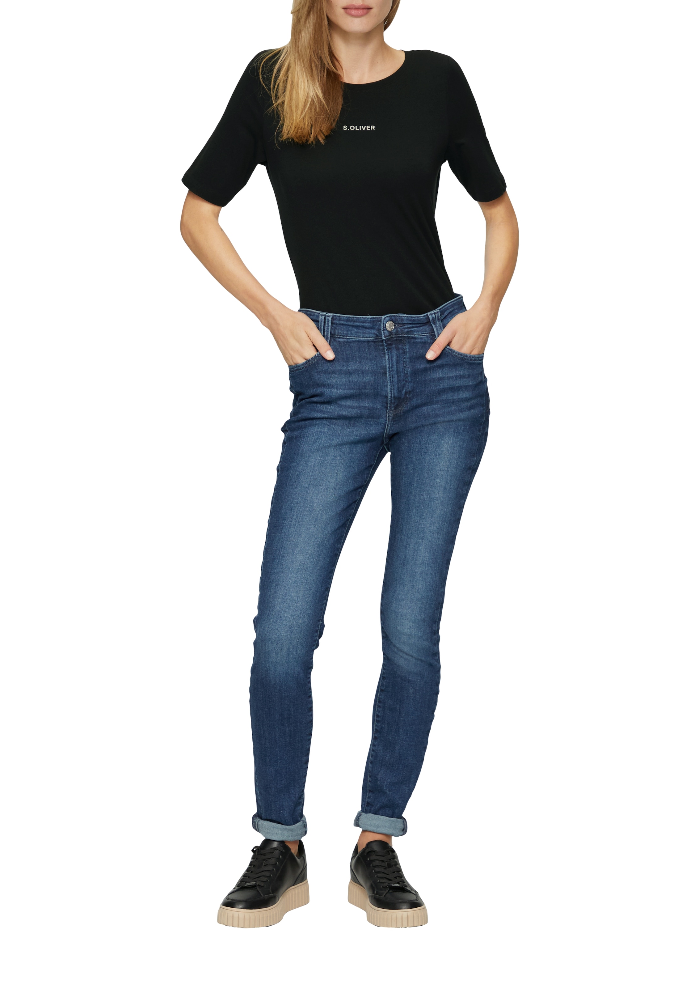s.Oliver T-Shirt, mit Logoschriftzug