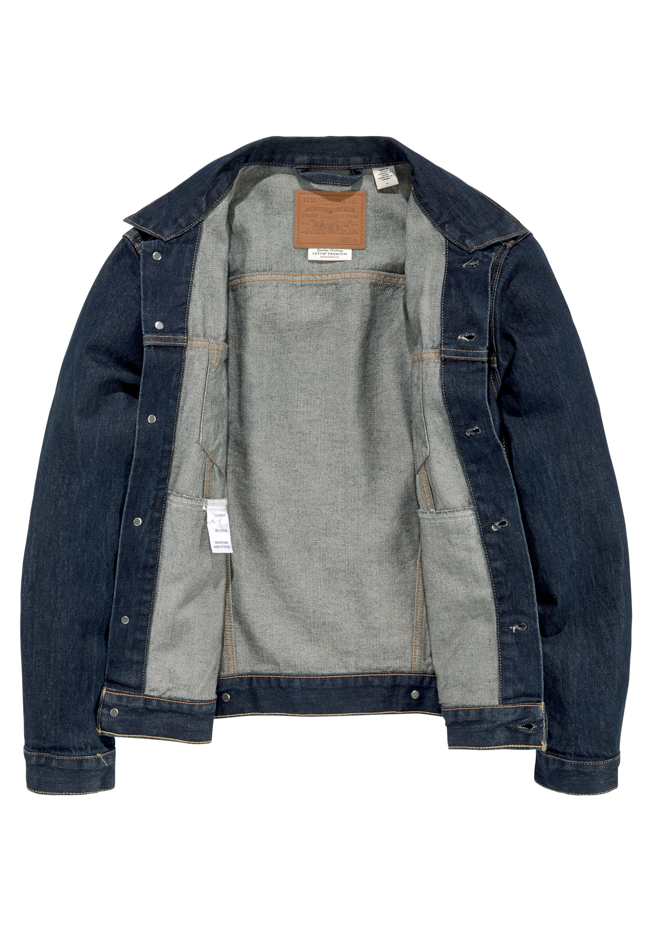 Levi's® Jeansjacke »VINTAGE FIT TRUCKER JKT«, ohne Kapuze, mit Knopfleiste