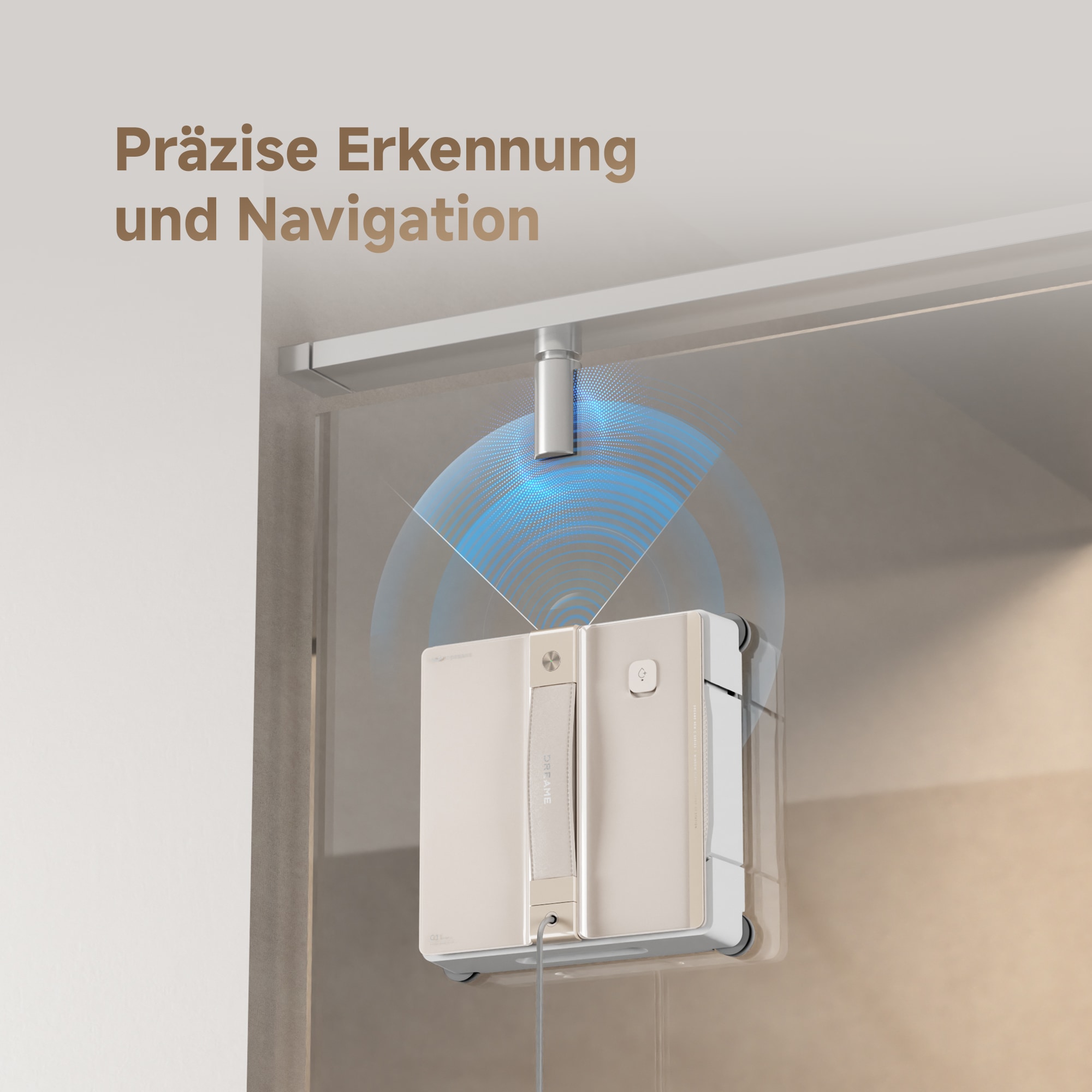 Dreame Fensterputzroboter »C1«, KI-Routenplanung, 5.000Pa Saugkraft, Hindernisvermeidung