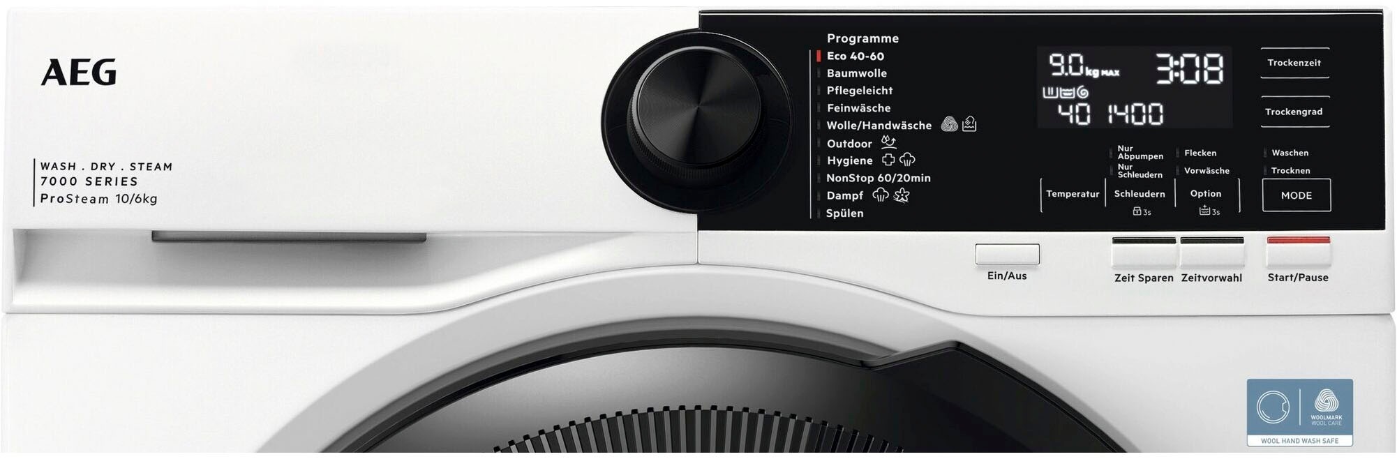 AEG Waschtrockner »LWR7F65605«, 7000, ProSteam®: Auffrischen mit Dampf stat günstig online kaufen