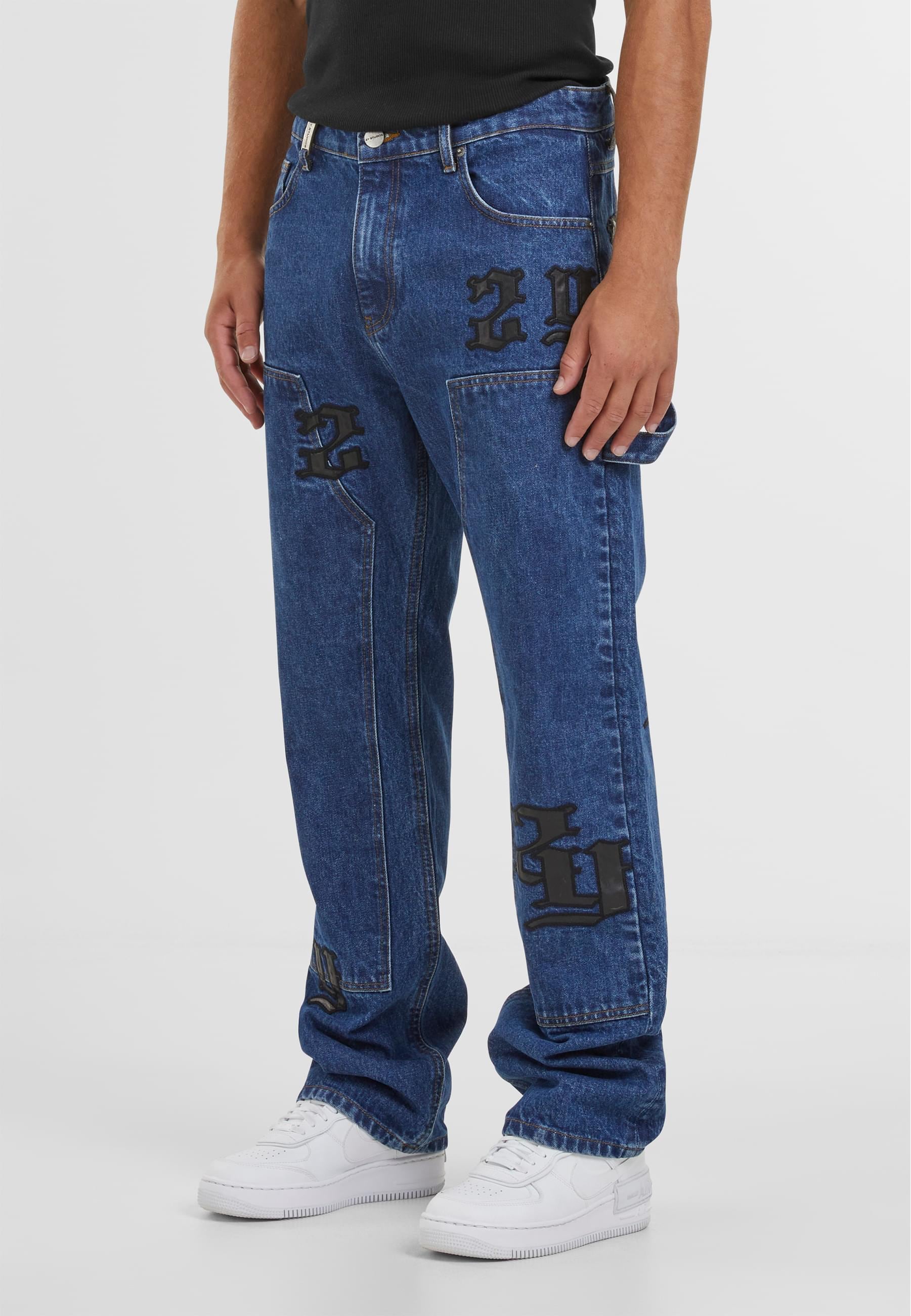 2Y Studios Bequeme Jeans »2Y Studios Manas Logo Carpenter Straight Jeans«