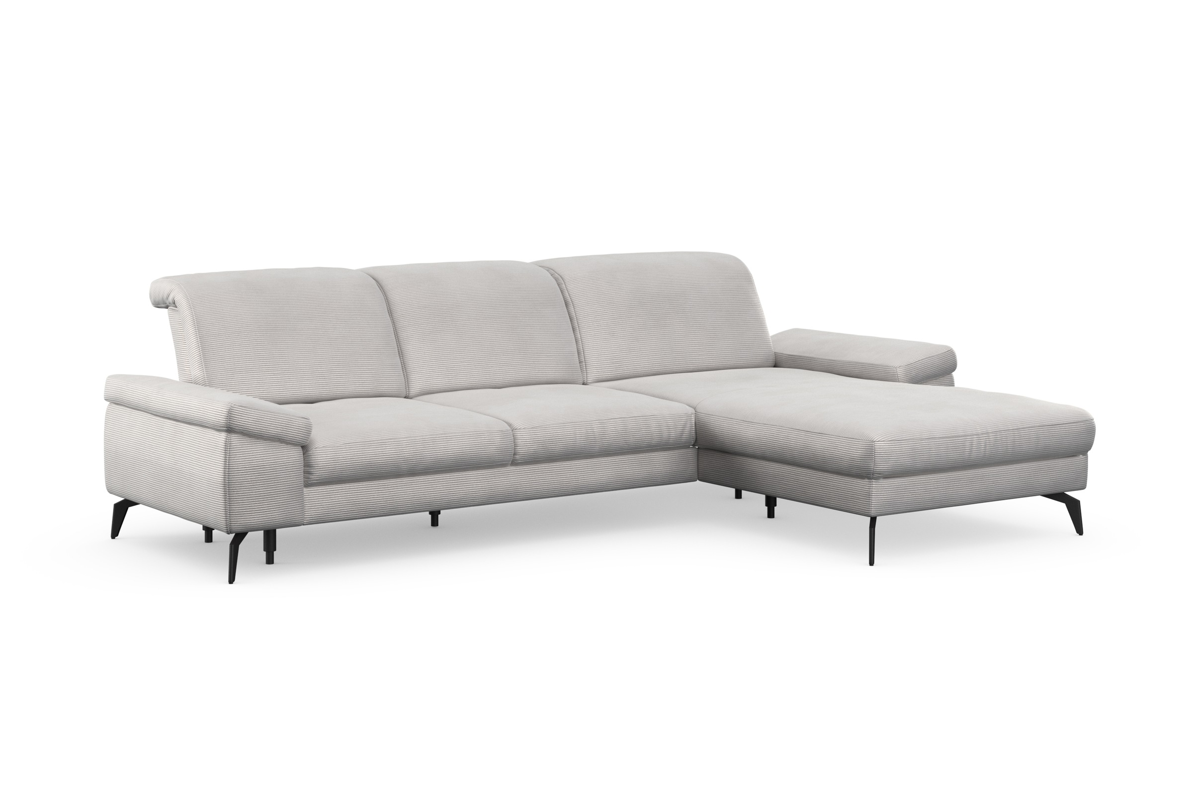 sit&more Ecksofa »Cabana L-Form«, Recamiere, wahlweise mit Sitztiefen-, Armlehnen- und Kopfteilfunktion