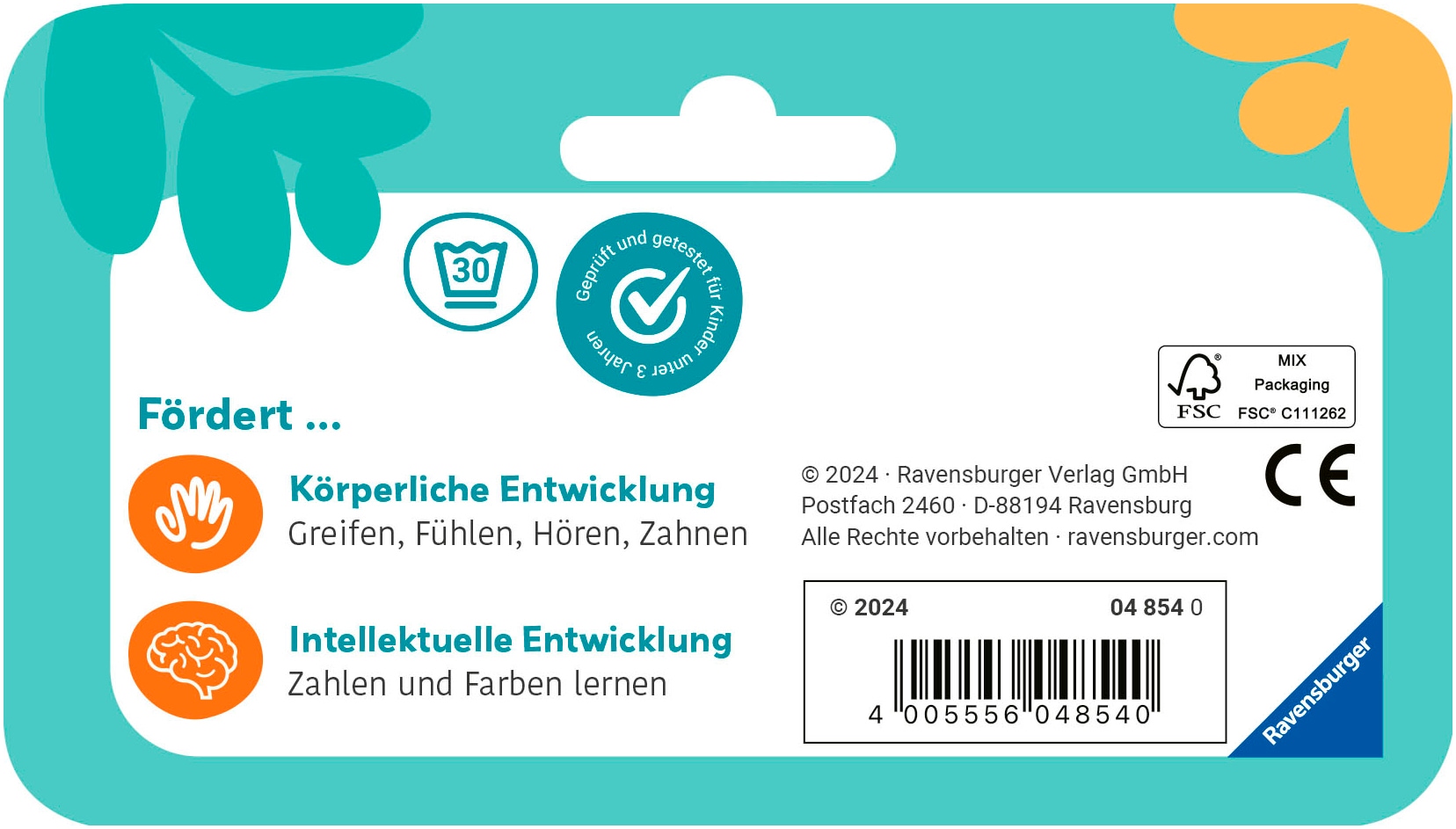 Ravensburger Greifspielzeug »Play+ Mein allererstes Spielbuch: Zahlen und Farben (Stoffbuch)«