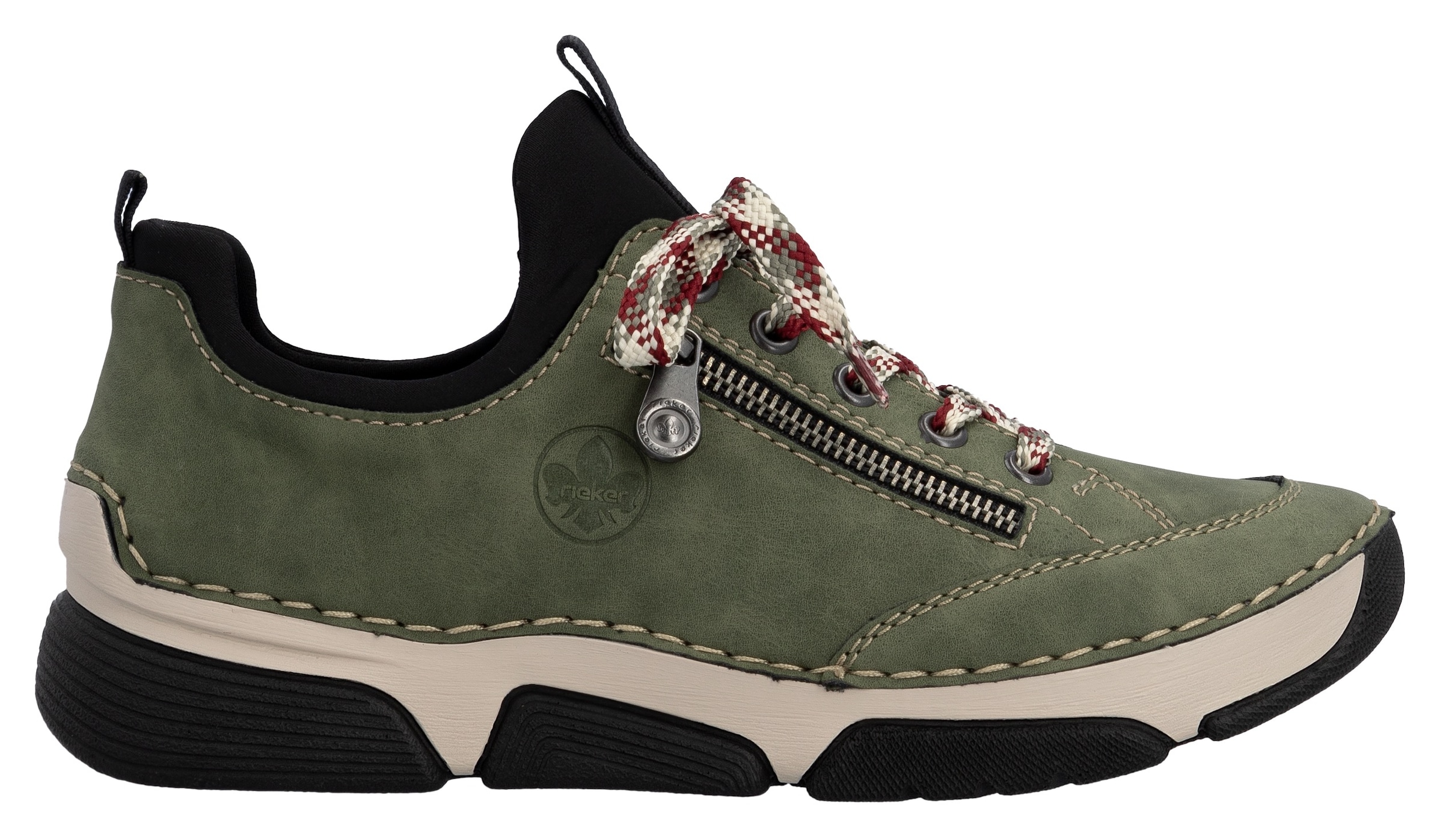 Rieker Slip-On Sneaker, Schlupfschuh, Halbschuh, Freizeitschuh mit weicher Innensohle