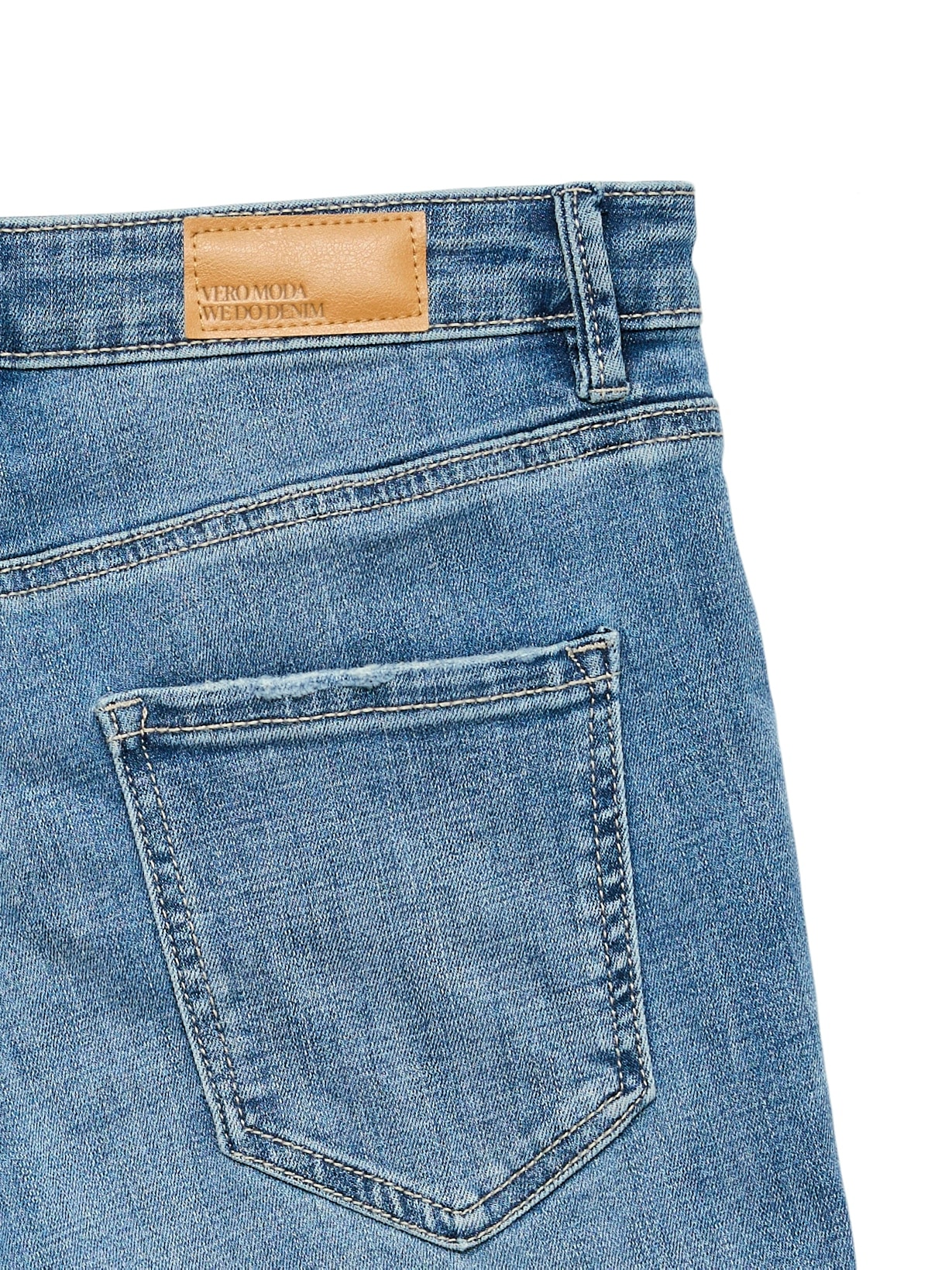 Vero Moda Straight-Jeans »VMFLASH MR STRAIGHT JEANS LI347 GA NOOS« Baumwollmischung mit Stretch, regular waist, straight fit