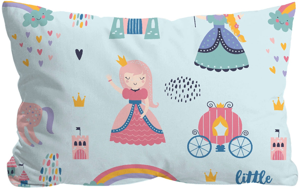 Biberna Bettwäsche »kleine Prinzessin«, wohlig warm + weich, pflegeleicht, aus 100% Baumwolle, Reißverschluss