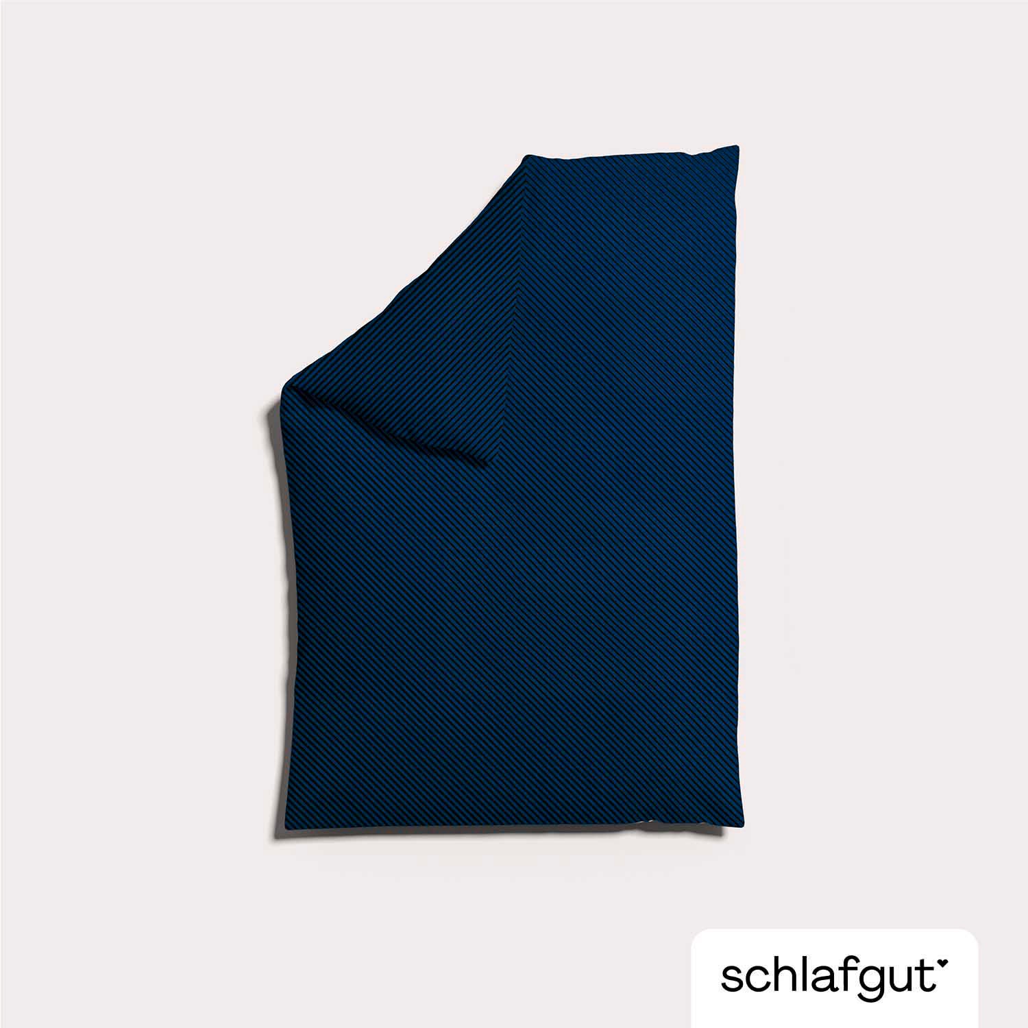 Schlafgut Bettbezug »Woven Satin Fade mit feinen Streifen«, (1 St.), mit Farbverlauf, Mix & Match: passender Kissenbezug erhältlich