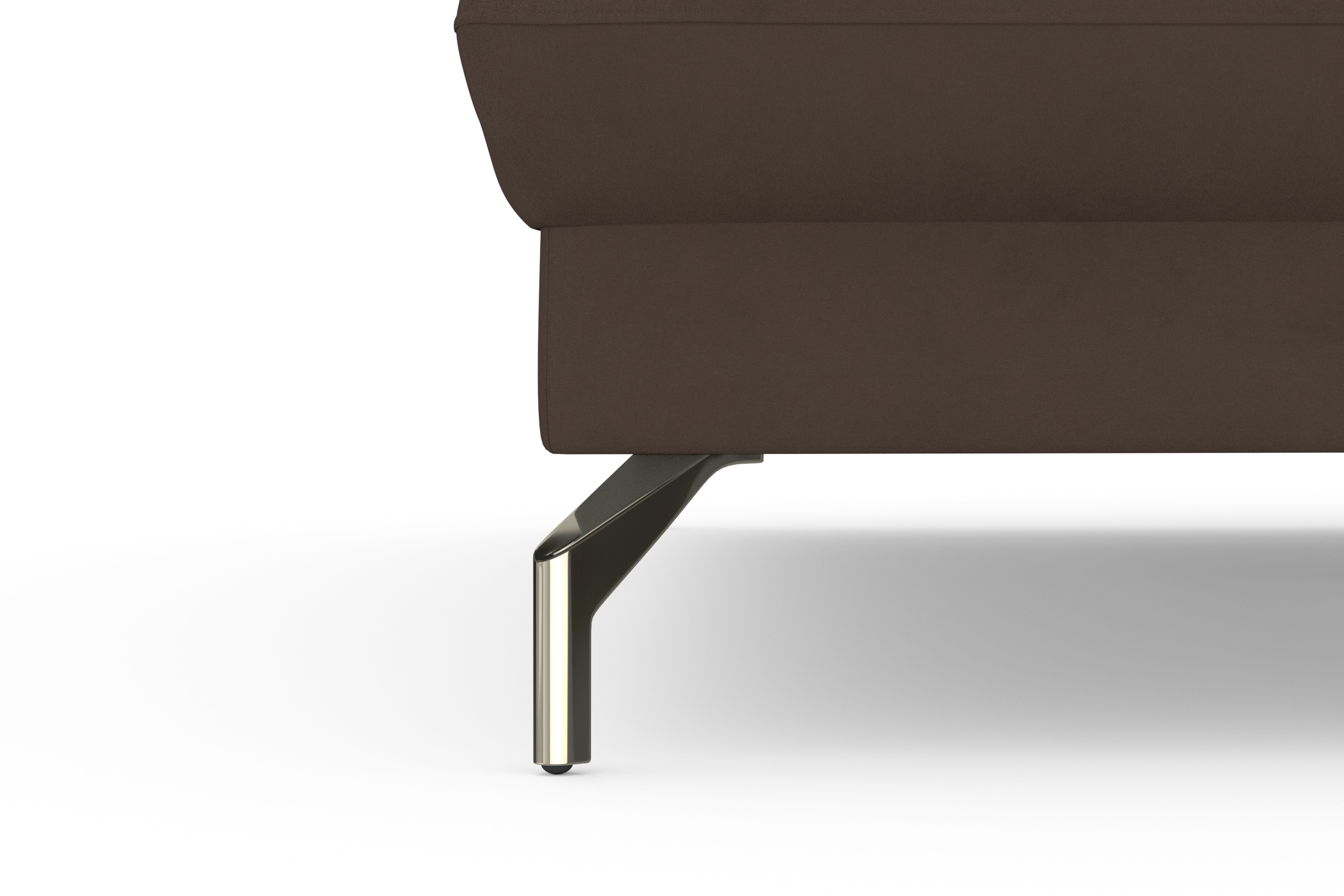 sit&more Ecksofa »Fashion L-Form«, wahlweise mit Kopfteilverstellung, Vorziehsitz, motorisch, Nickelfüße