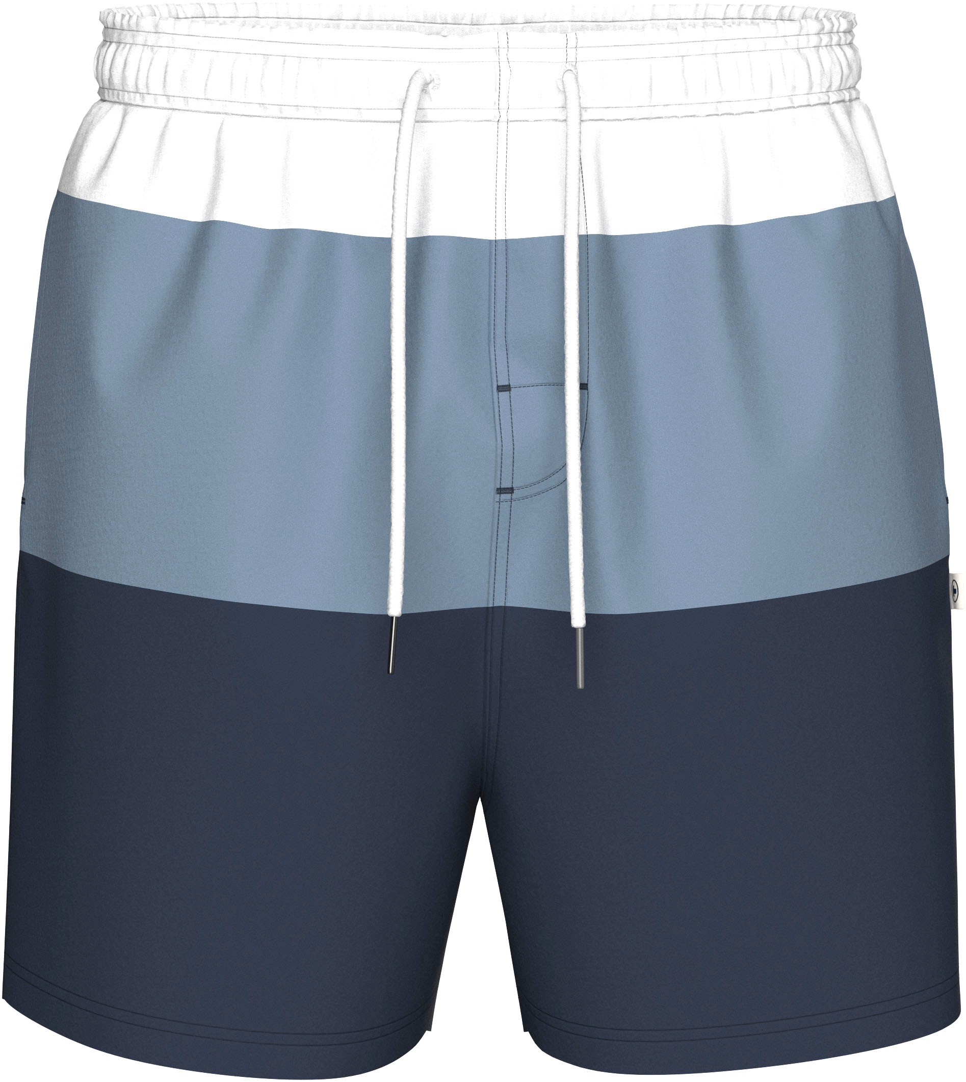 Badehose, mit Blockstreifen und praktische Seitentaschen, Gr. M - N-Gr, dusty blue navy N-Gr