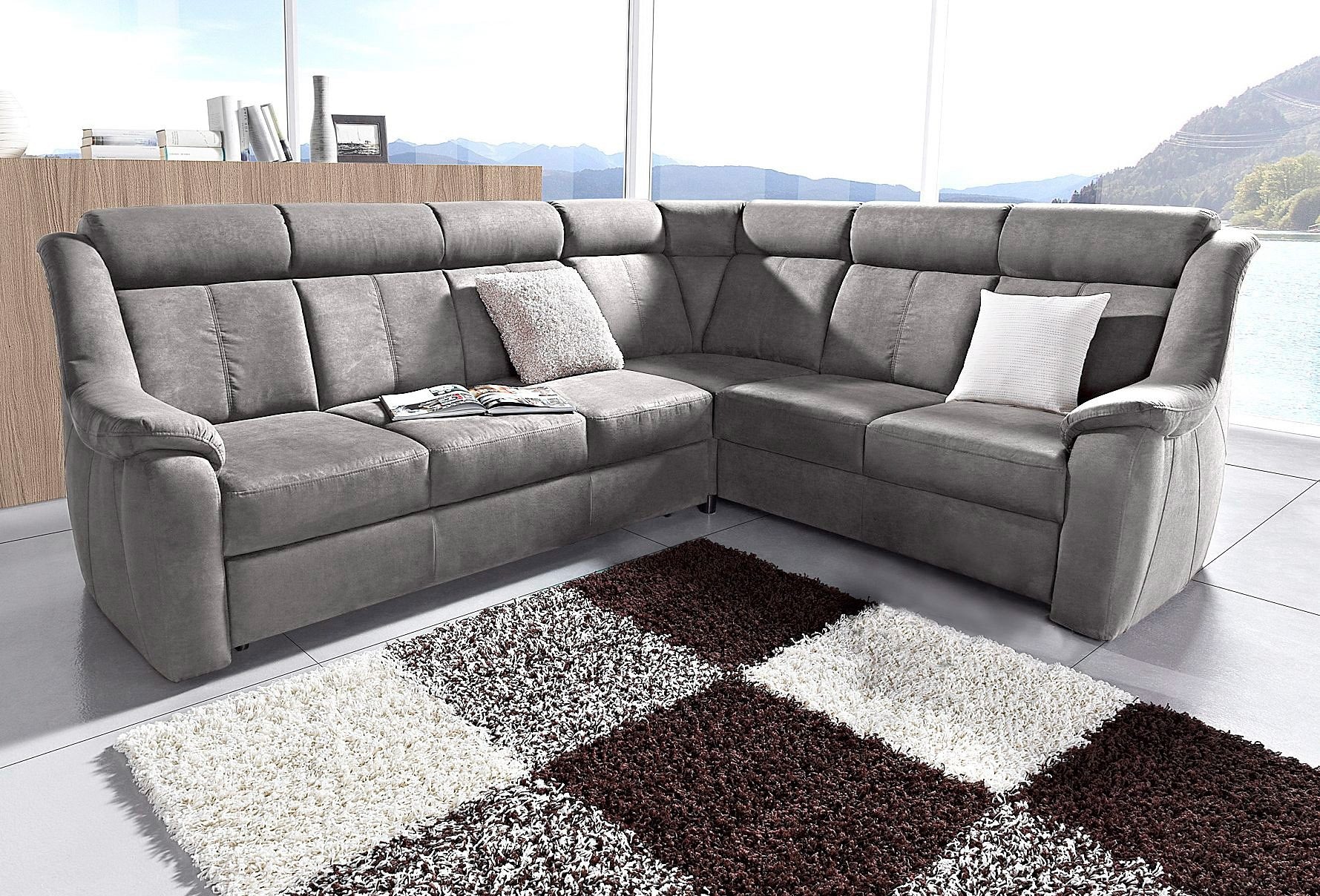 sit&more Ecksofa »Basel L-Form«, wahlweise mit Relaxfunktion günstig online kaufen