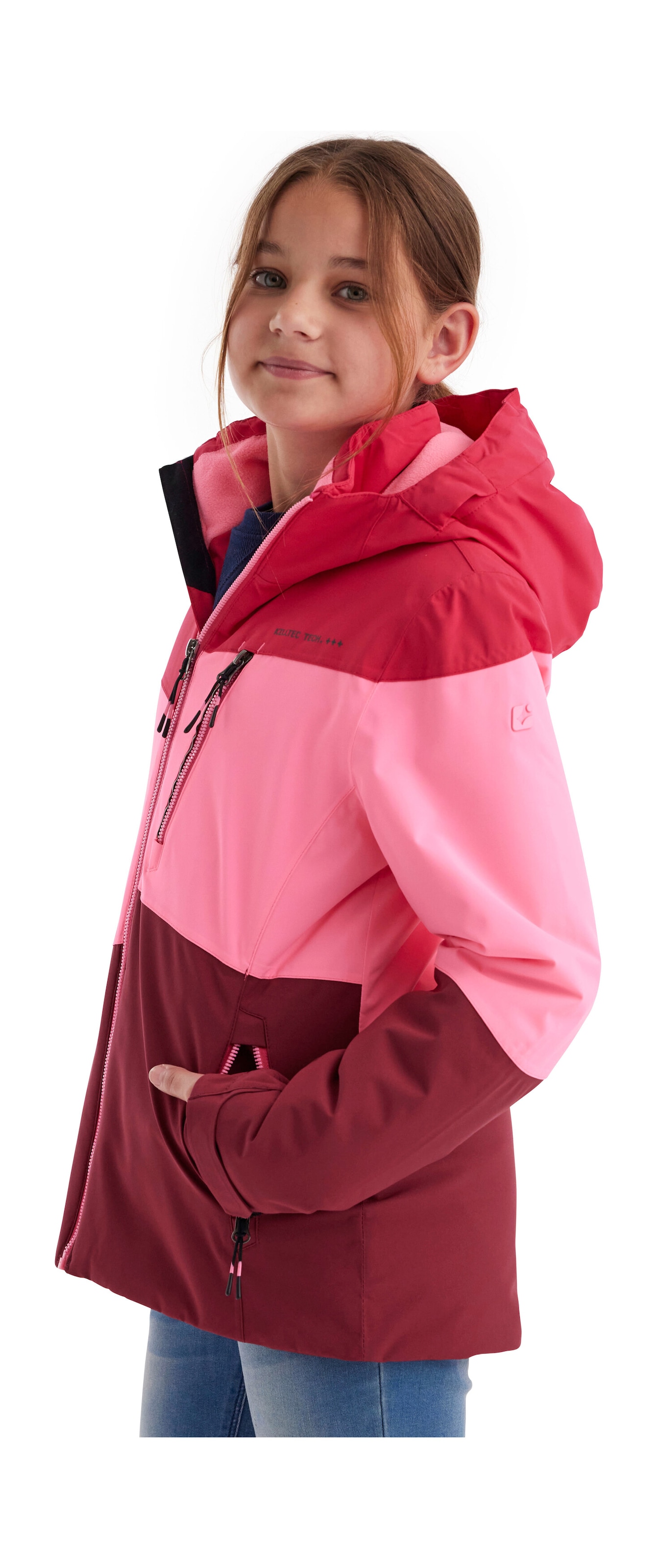 Killtec Outdoorjacke »KOW 170 GRLS JCKT«, Funktionsjacke mit Kapuze und Schneefang, wasserdicht
