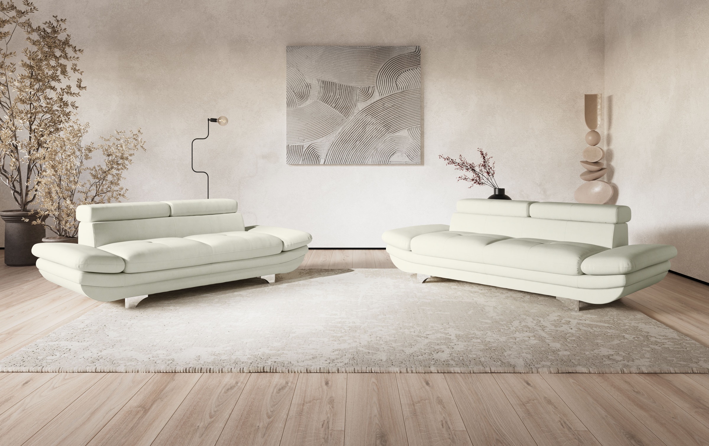 COTTA 3-Sitzer »Enterprise«, Big-Sofa, mit Armteilverstellung & Kopfteilver günstig online kaufen