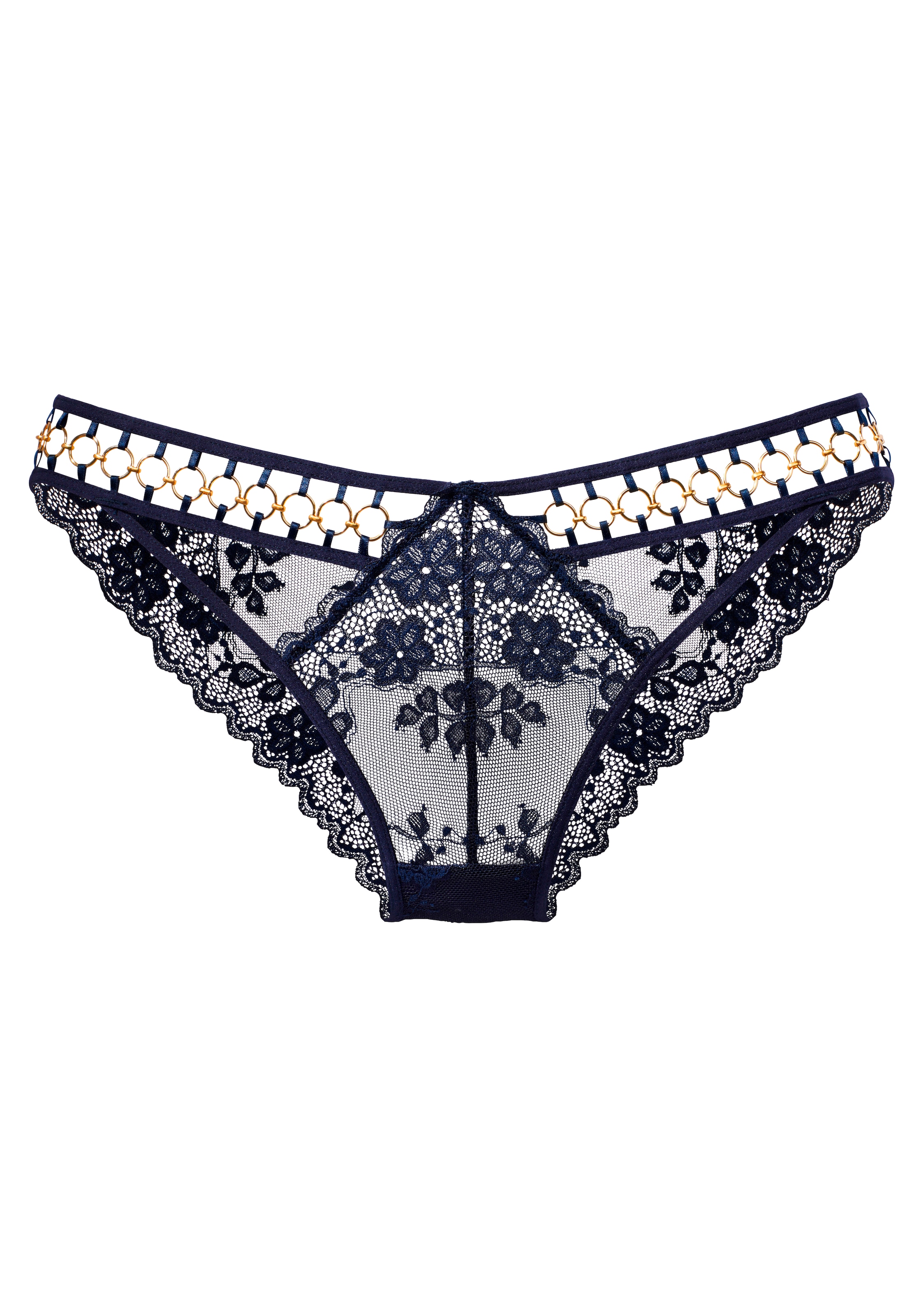 LASCANA Tanga, mit Cut-Outs und dekorativen Ringen, sexy Dessous, Reizwäsche