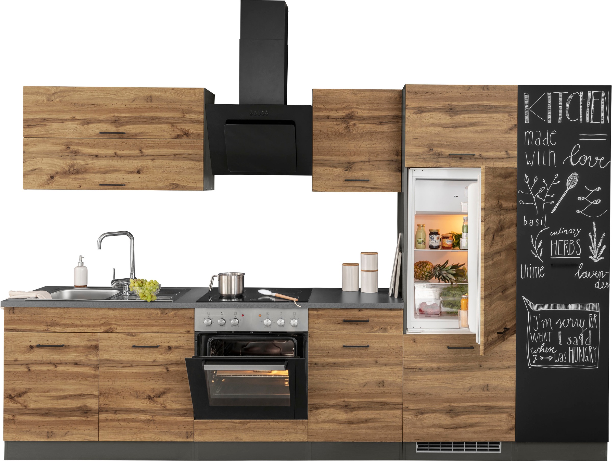 HELD MÖBEL Küchenzeile »Trier«, ohne E-Geräte, Breite 320 cm online kaufen