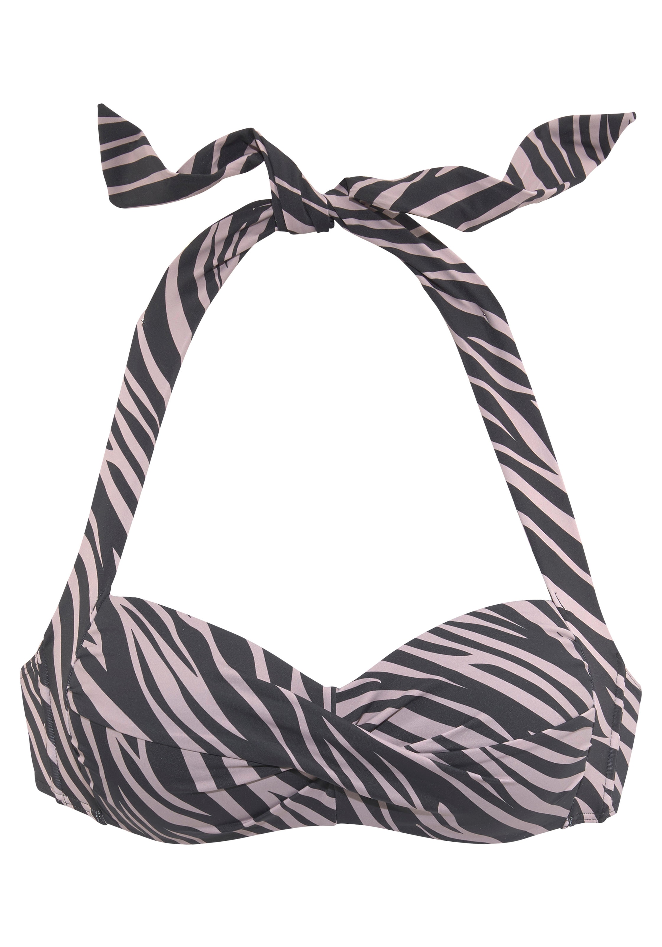 LASCANA Bandeau-Bikini-Top »Kaa«, im Animal-Design
